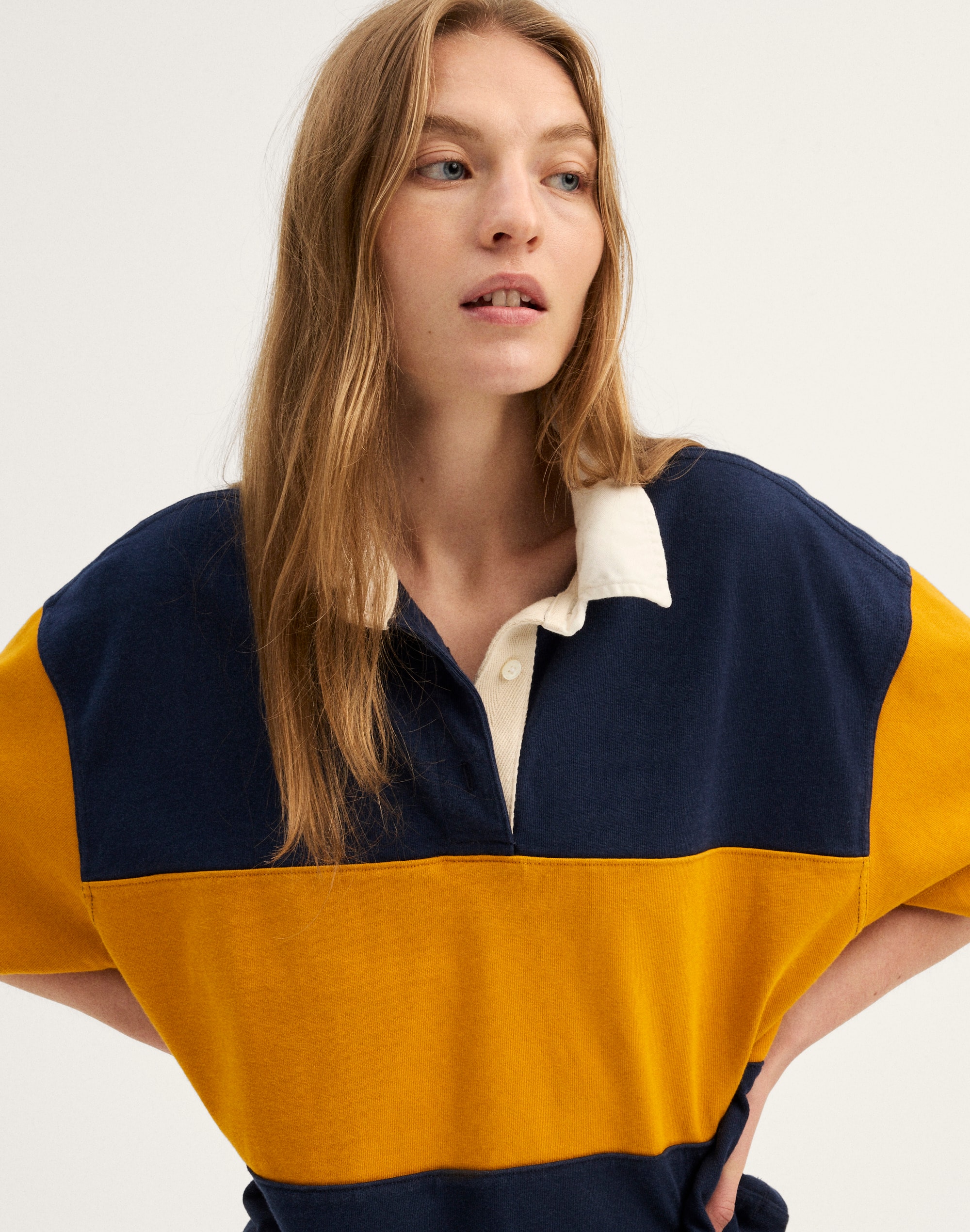 The Boxy Rugby Polo in Club Cotton
