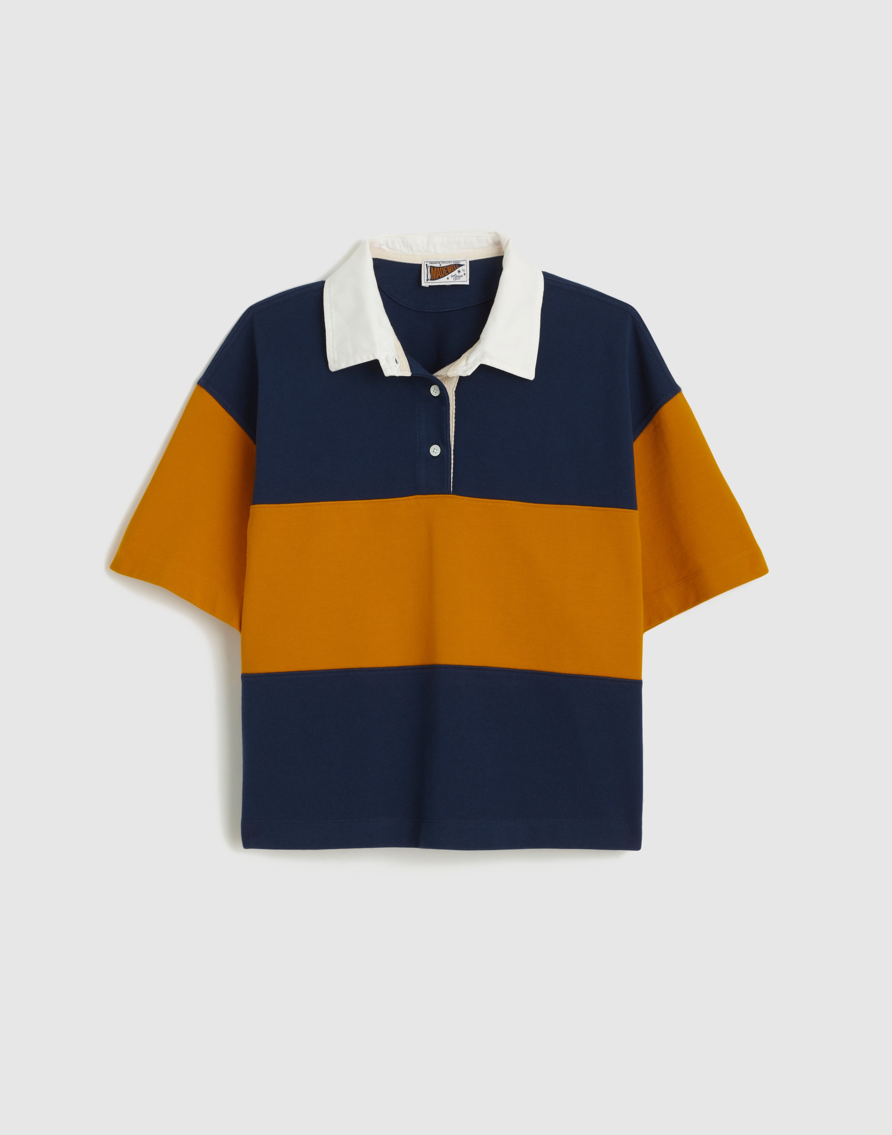 The Boxy Rugby Polo in Club Cotton