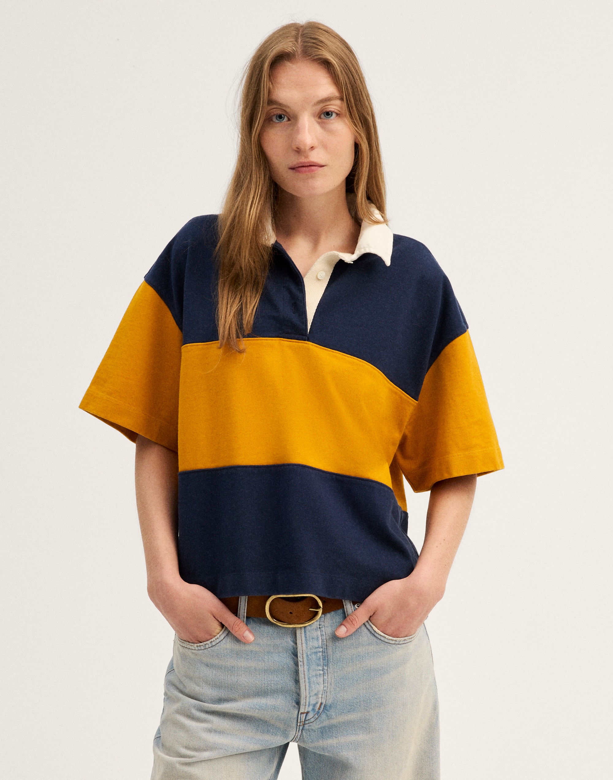 the boxy rugby polo in club cotton