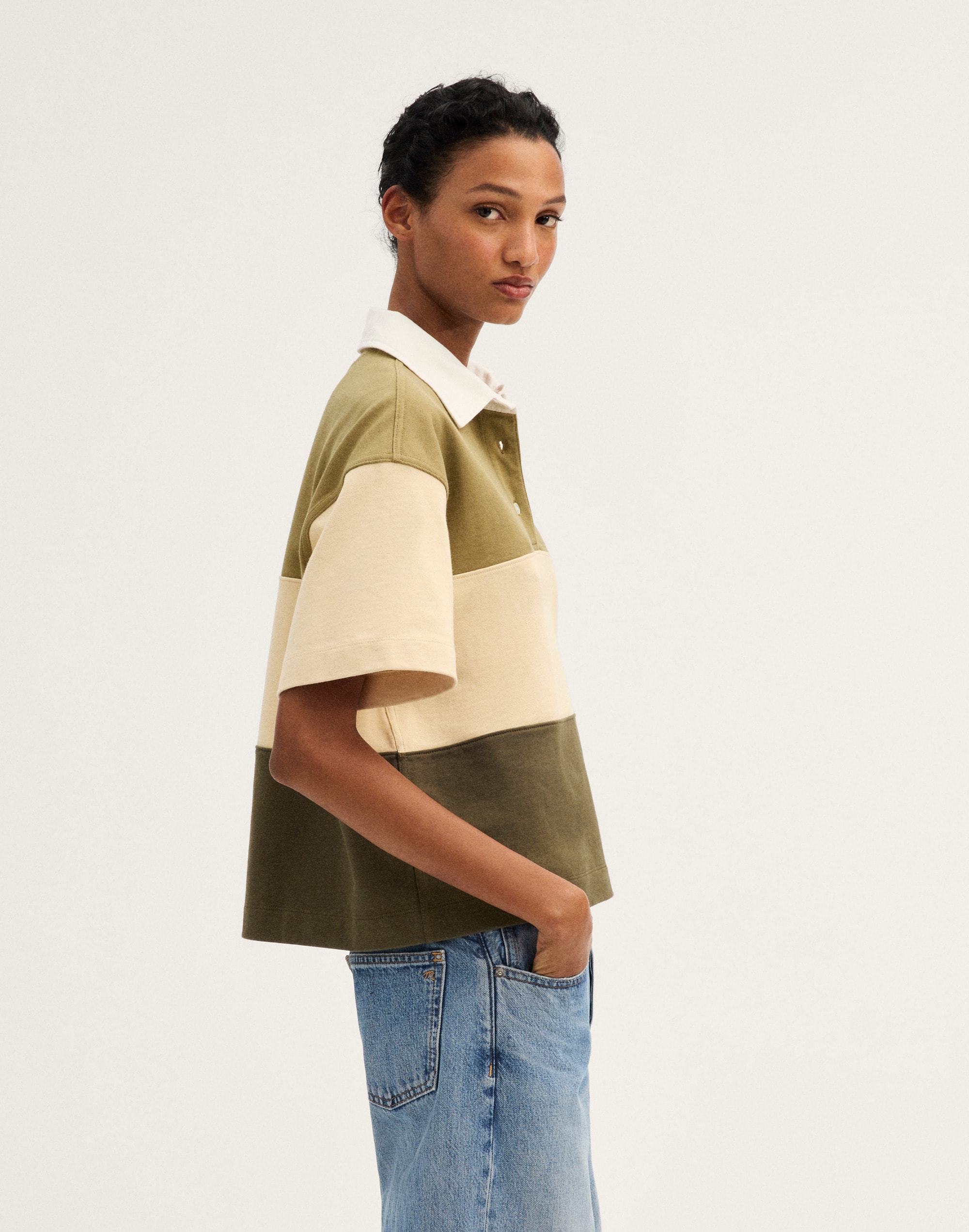 The Boxy Rugby Polo in Club Cotton