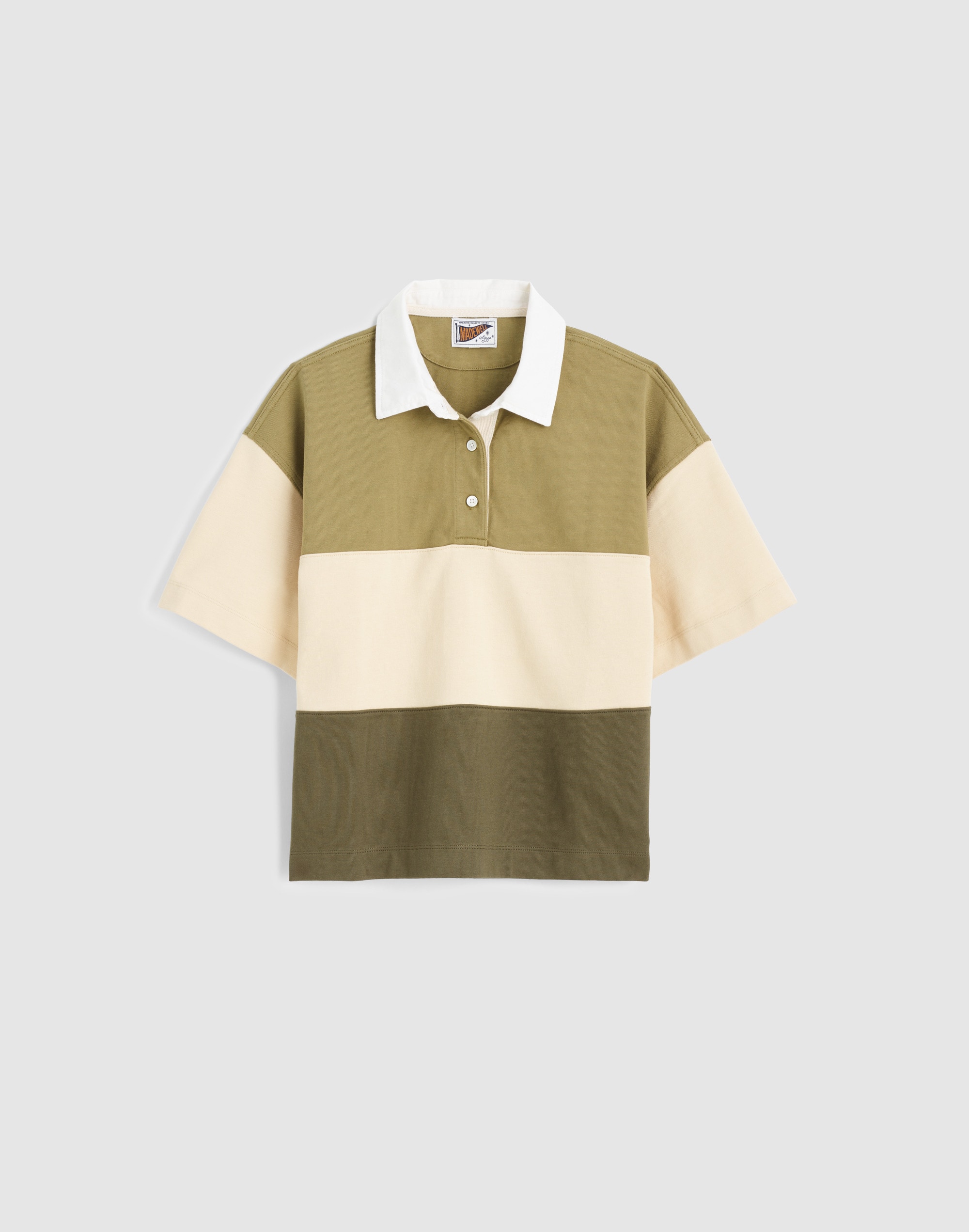 The Boxy Rugby Polo in Club Cotton