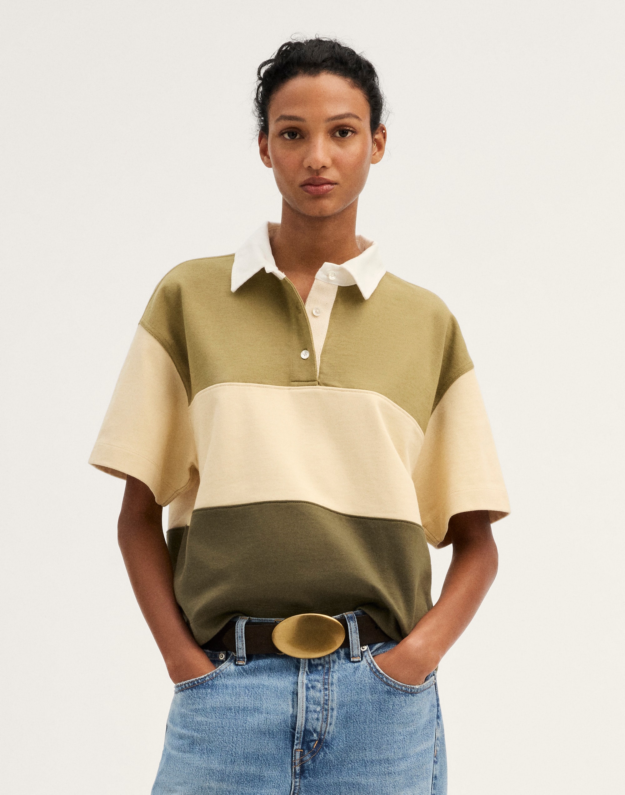 The Boxy Rugby Polo in Club Cotton