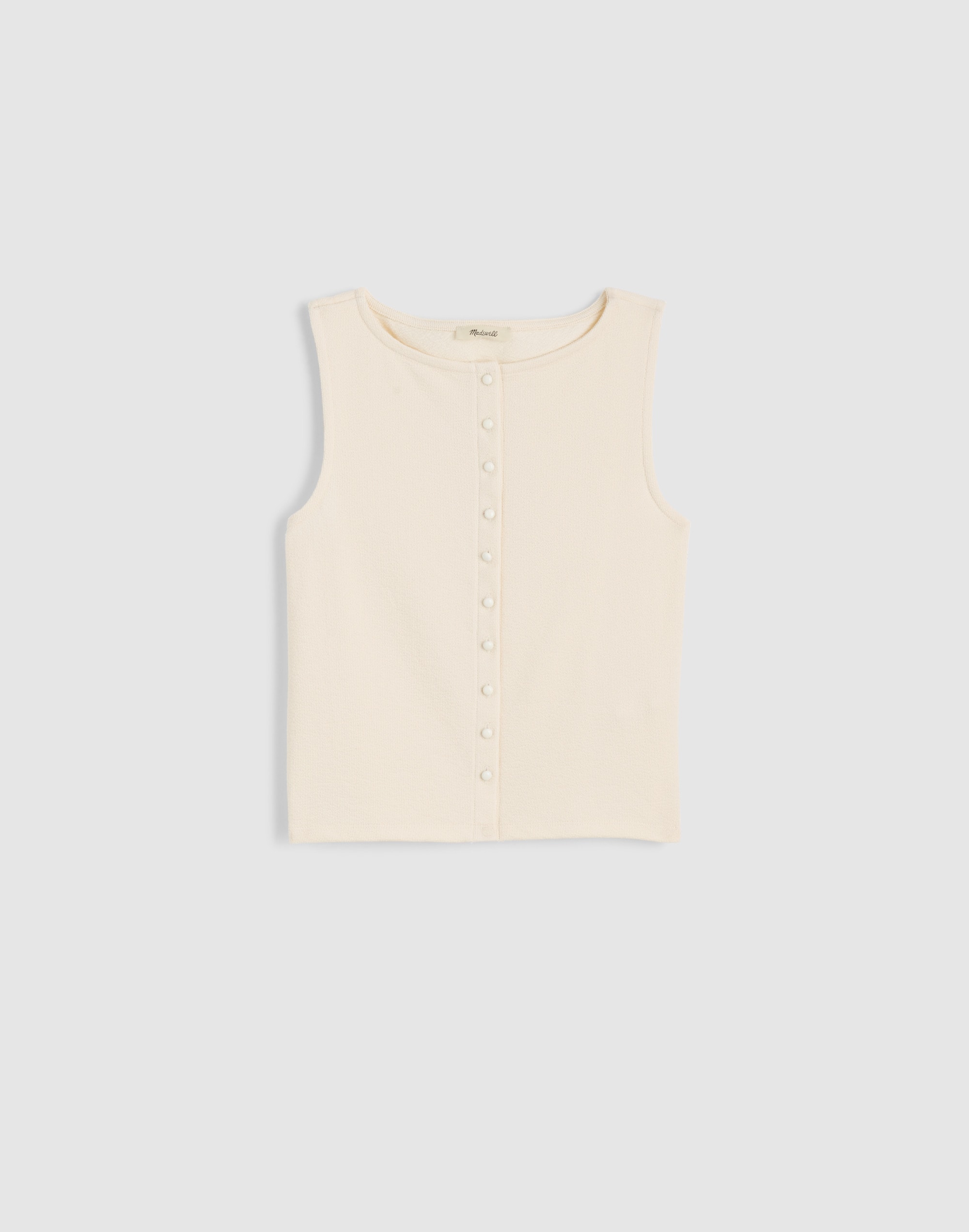 Sleeveless Boatneck Vest Top