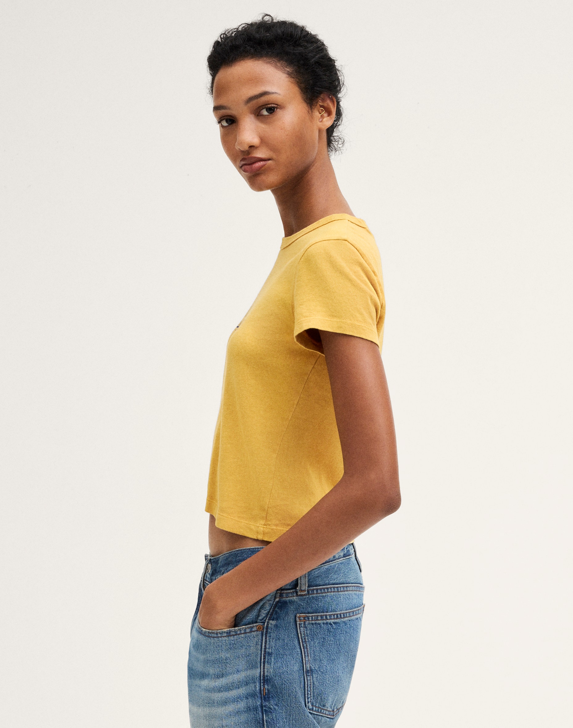 Madewell x NYPL Relaxed Baby Tee in Vintage Jersey Alternate Image 3