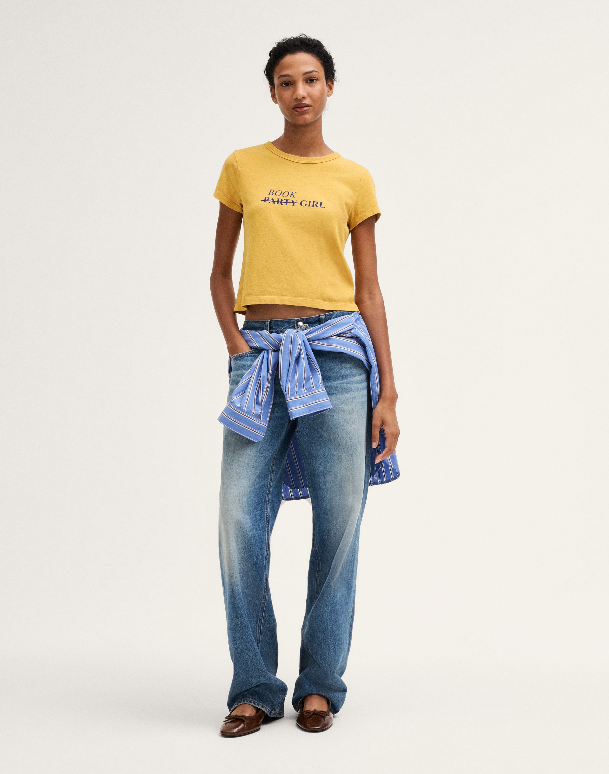 Madewell x NYPL Relaxed Baby Tee in Vintage Jersey Alternate Image 5
