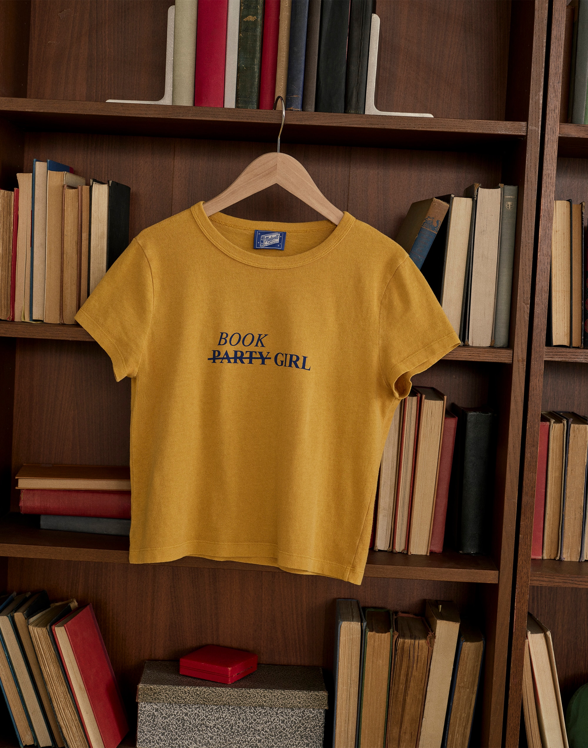 Madewell x NYPL Relaxed Baby Tee in Vintage Jersey Alternate Image 7
