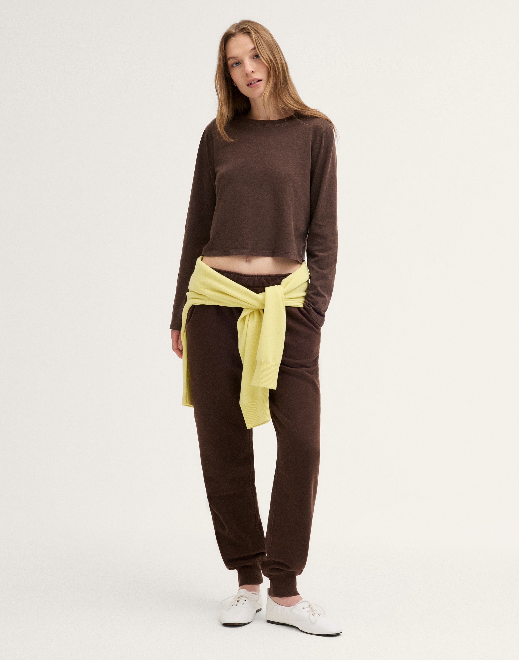 The Shrunken Long-Sleeve Tee in Vintage Jersey