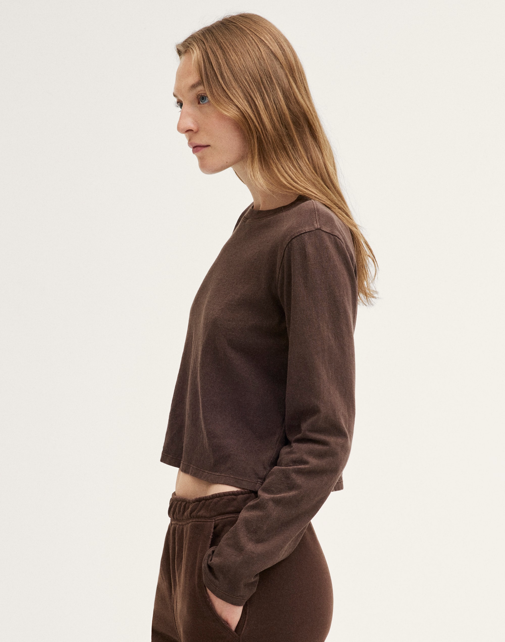 The Shrunken Long-Sleeve Tee in Vintage Jersey