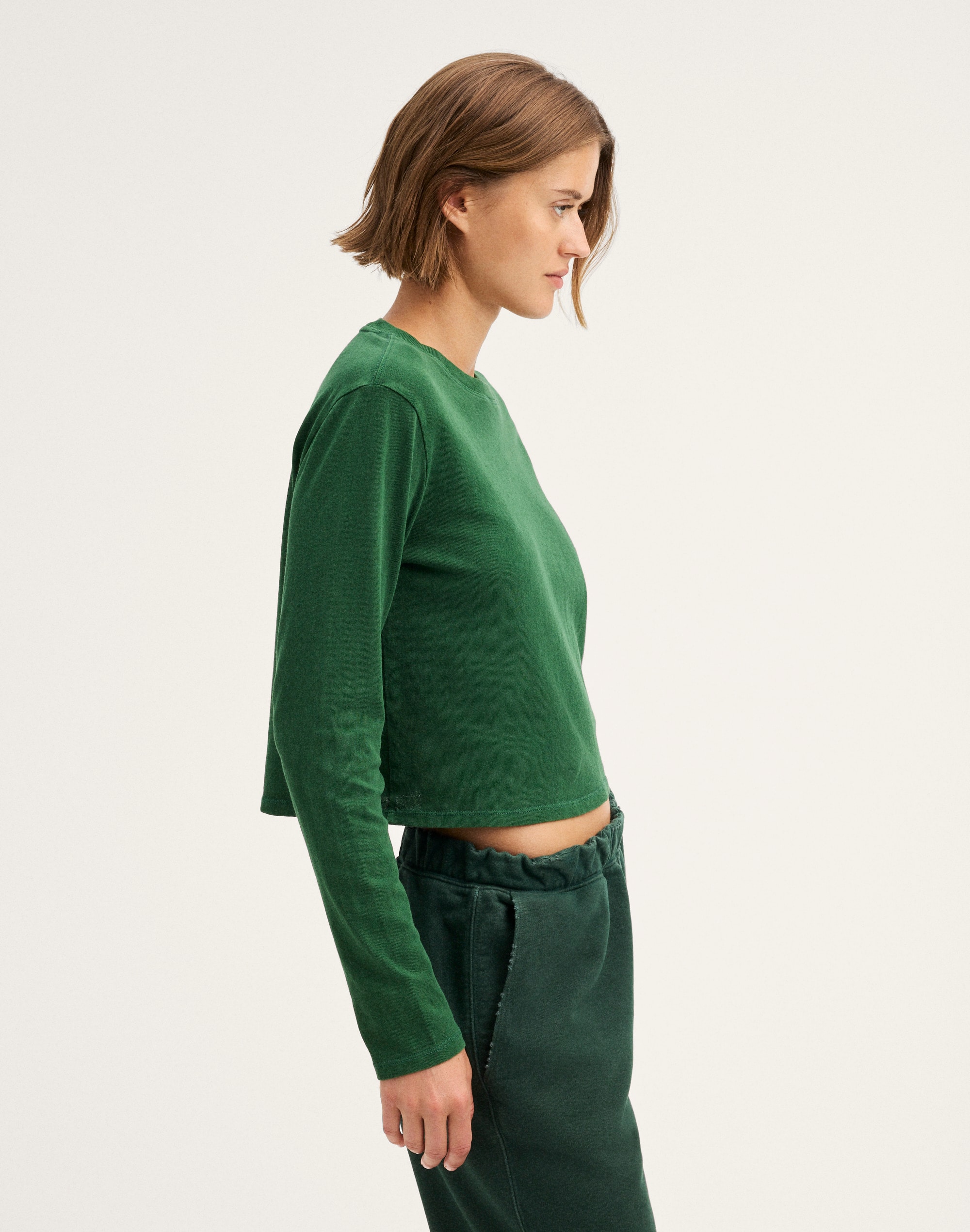 The Shrunken Long-Sleeve Tee in Vintage Jersey - thumbnail 9