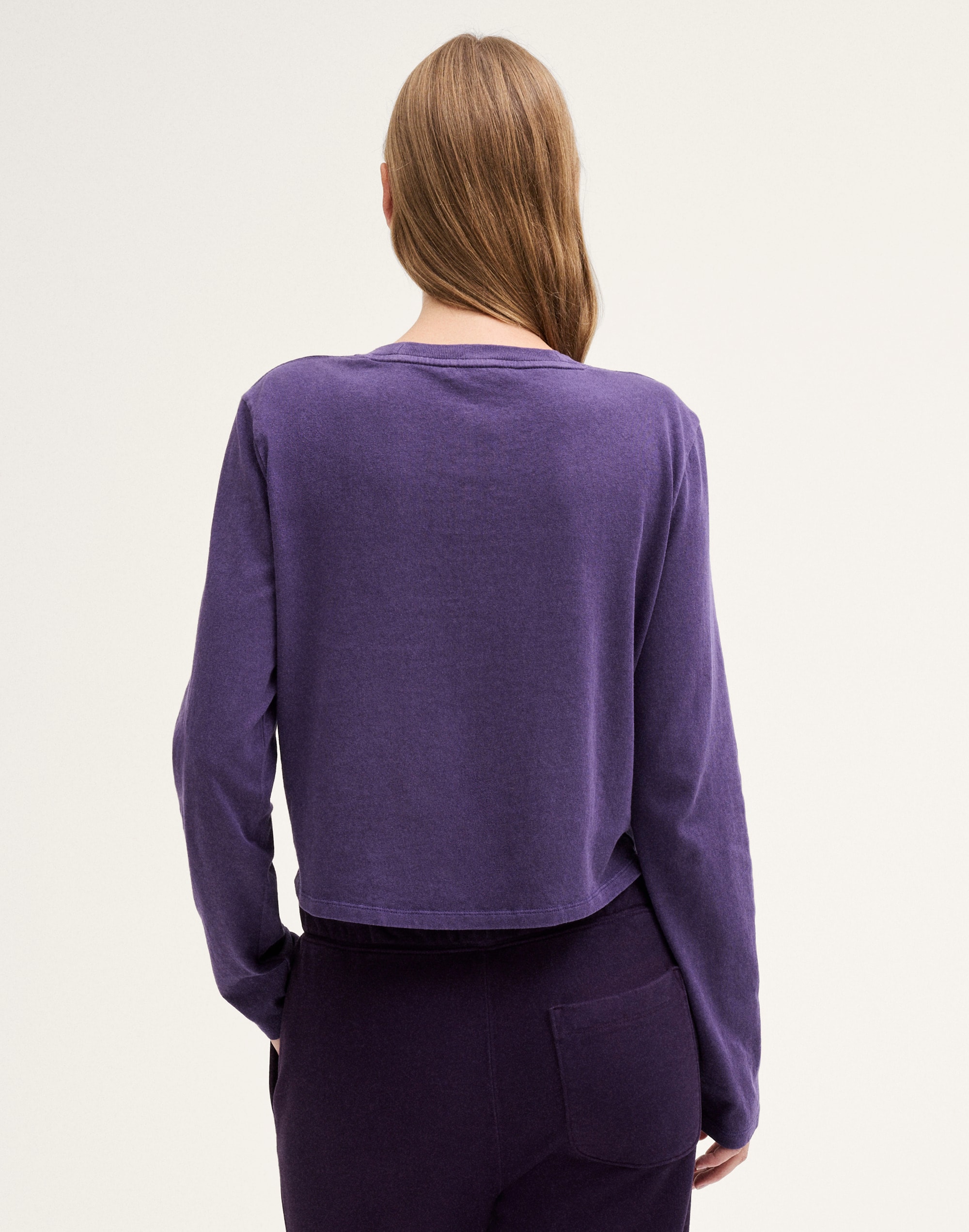 The Long-Sleeve Shrunken Tee in Vintage Jersey