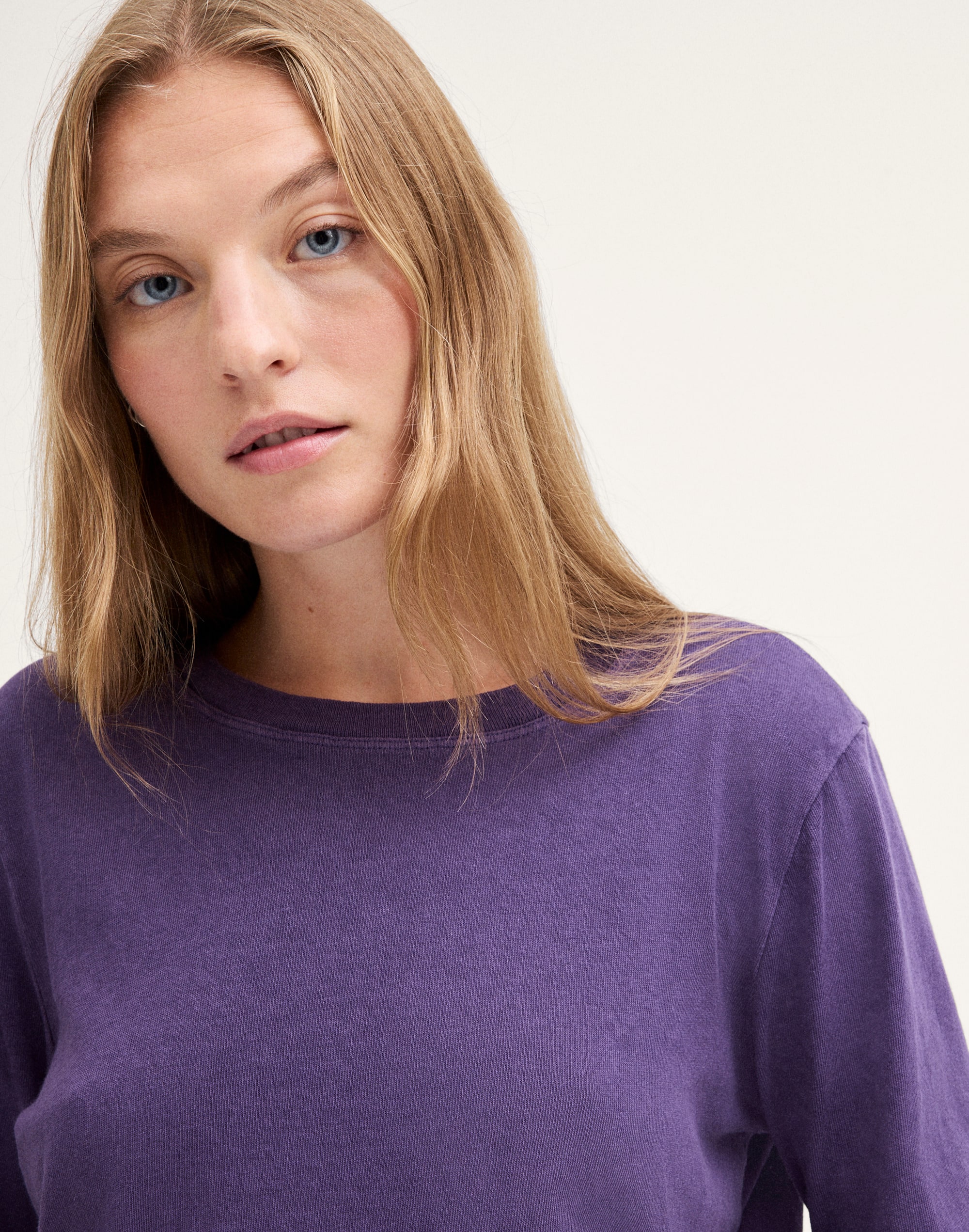 The Long-Sleeve Shrunken Tee in Vintage Jersey