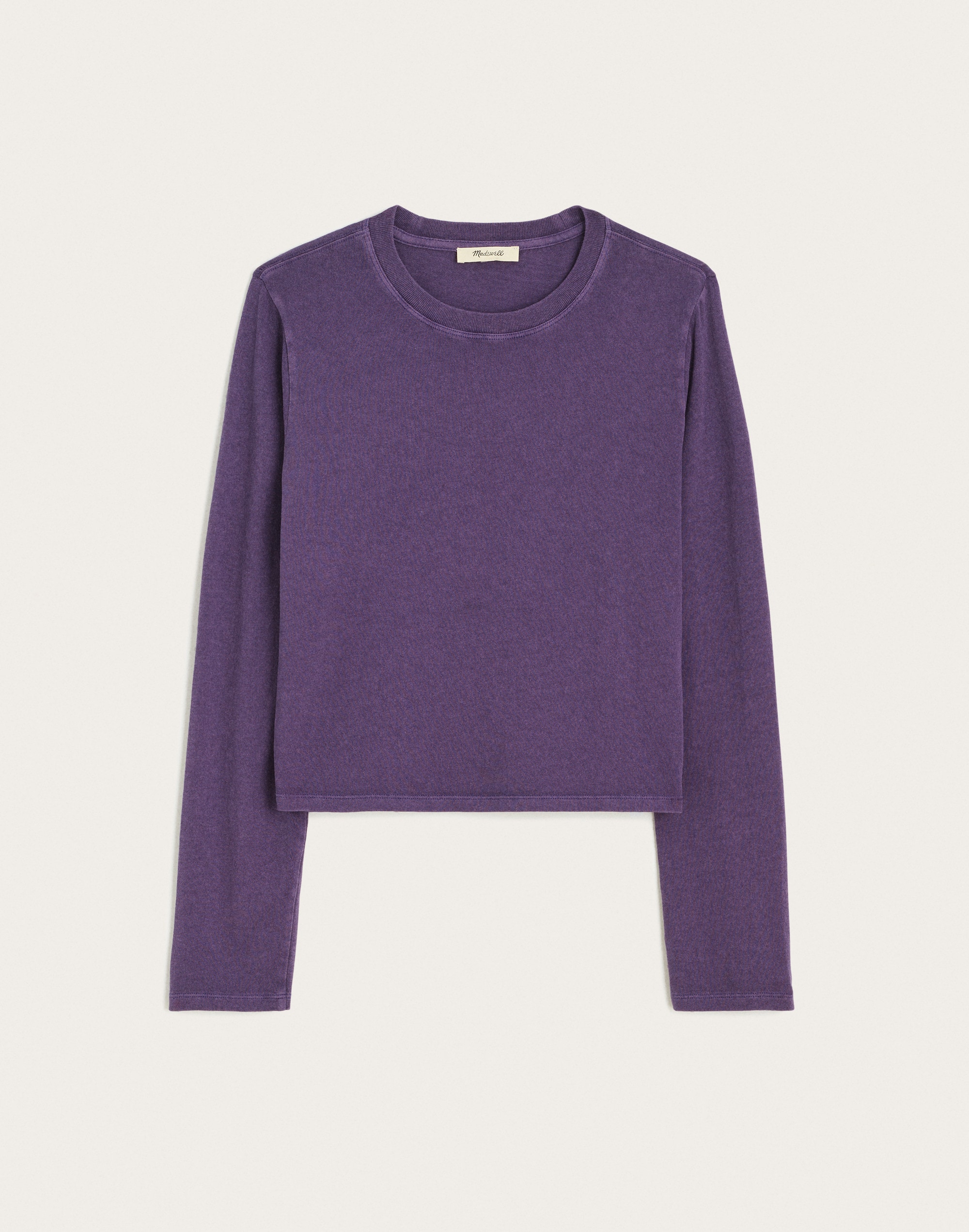 The Long-Sleeve Shrunken Tee in Vintage Jersey