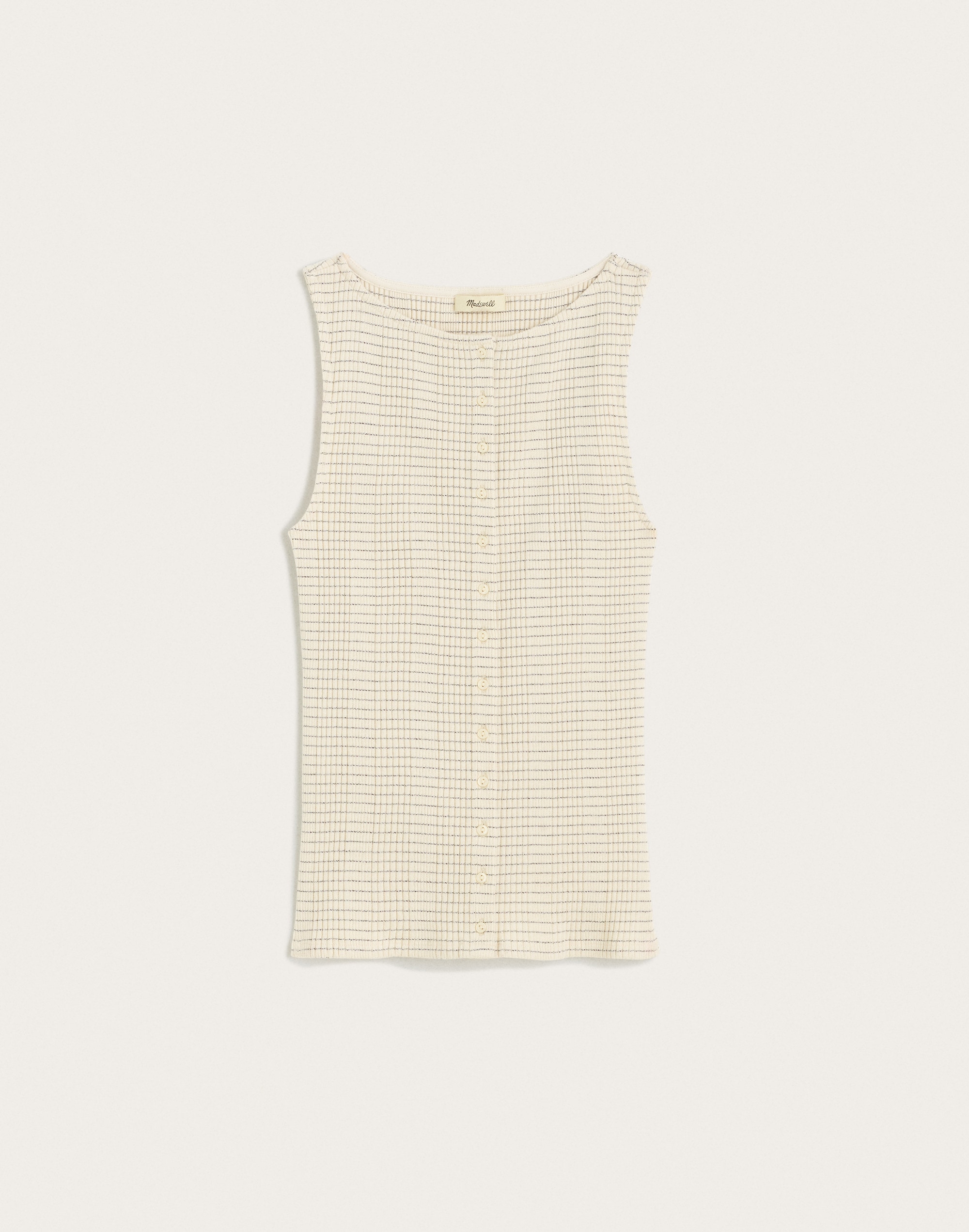 button-front vest top