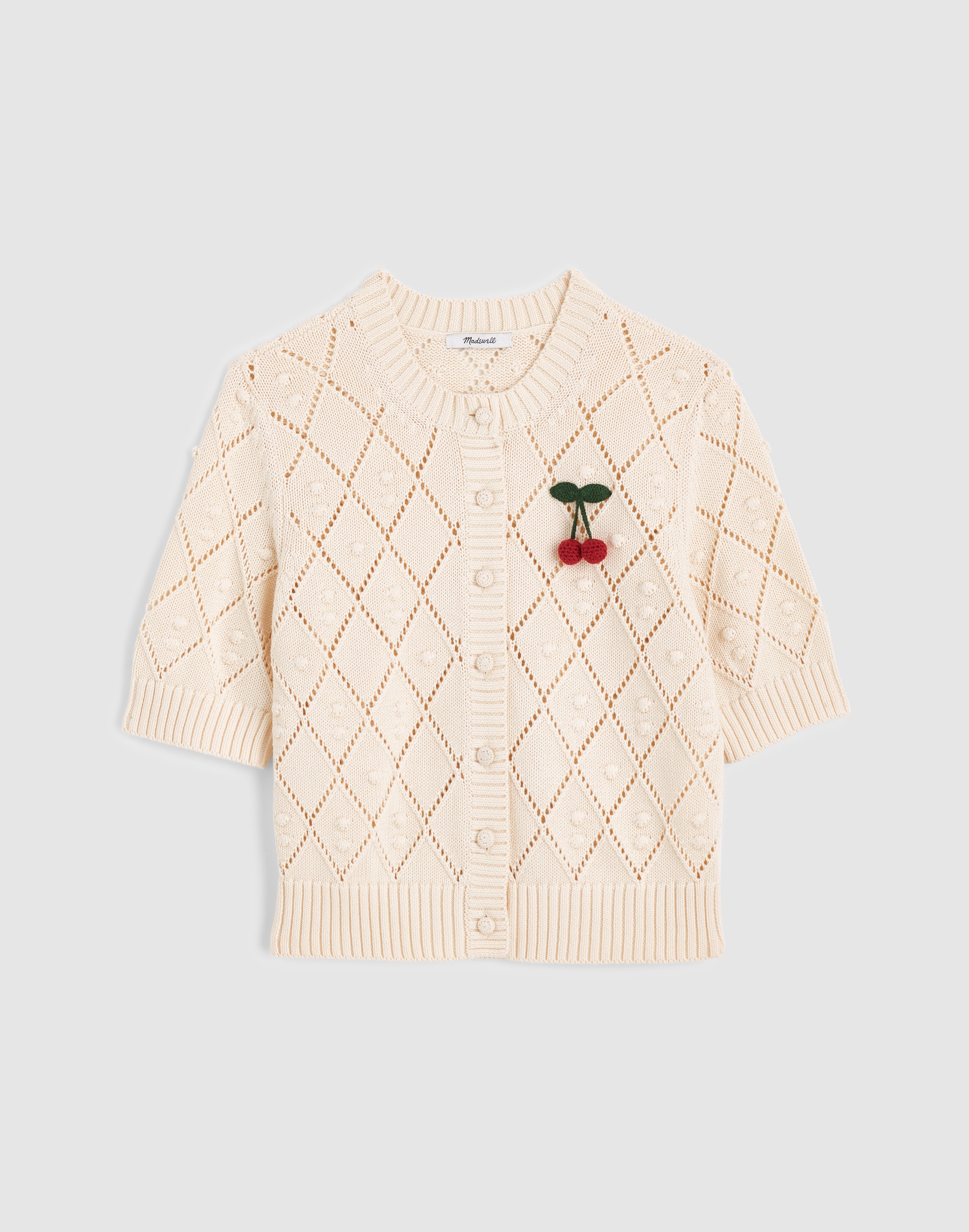 Bauble Pointelle-Stitch Cardigan