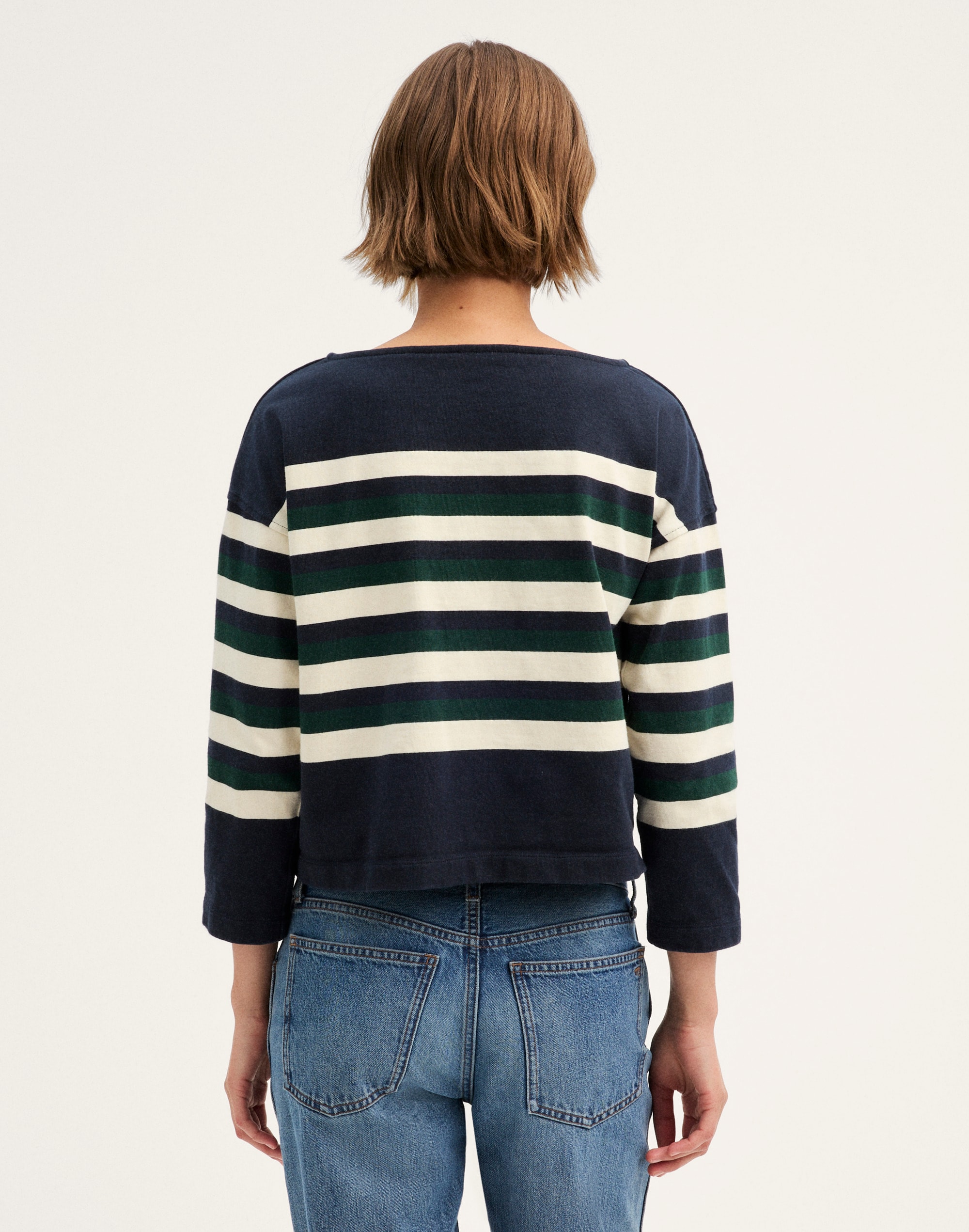 The Rugby Boatneck Long-Sleeve Tee in Club Cotton