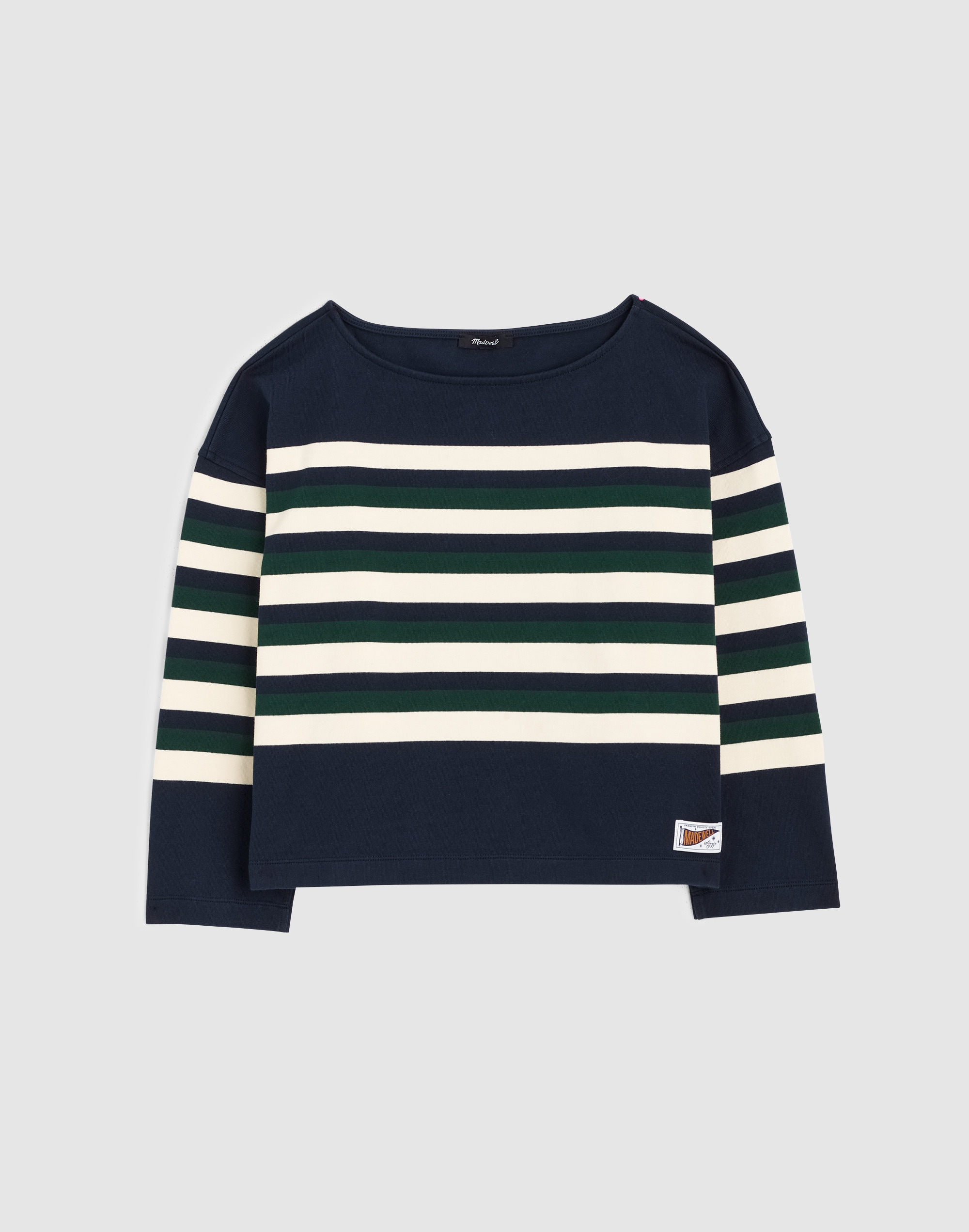 The Rugby Boatneck Long-Sleeve Tee in Club Cotton