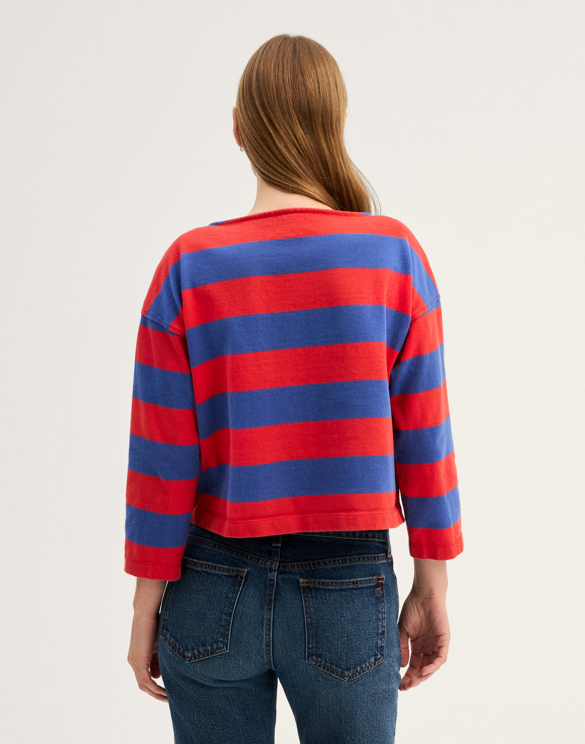 The Rugby Boatneck Long-Sleeve Tee in Club Cotton