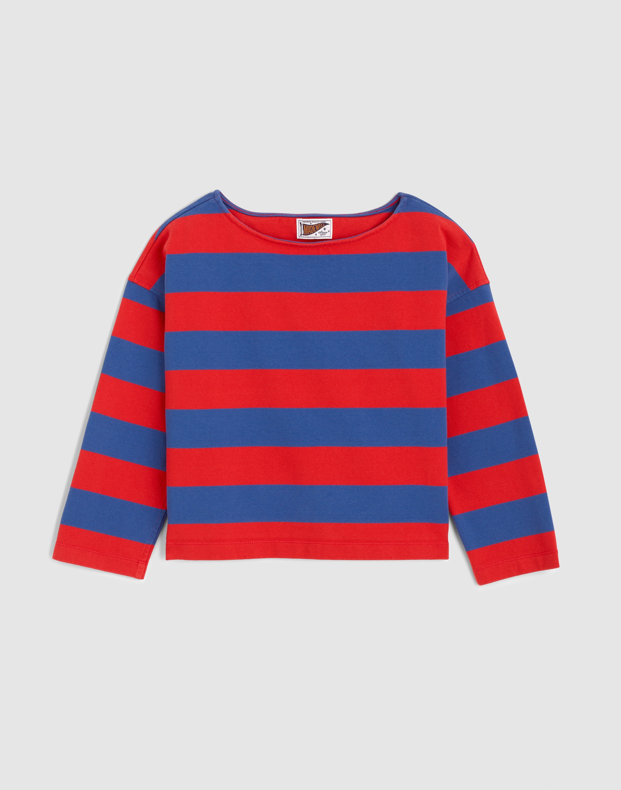 The Rugby Boatneck Long-Sleeve Tee in Club Cotton