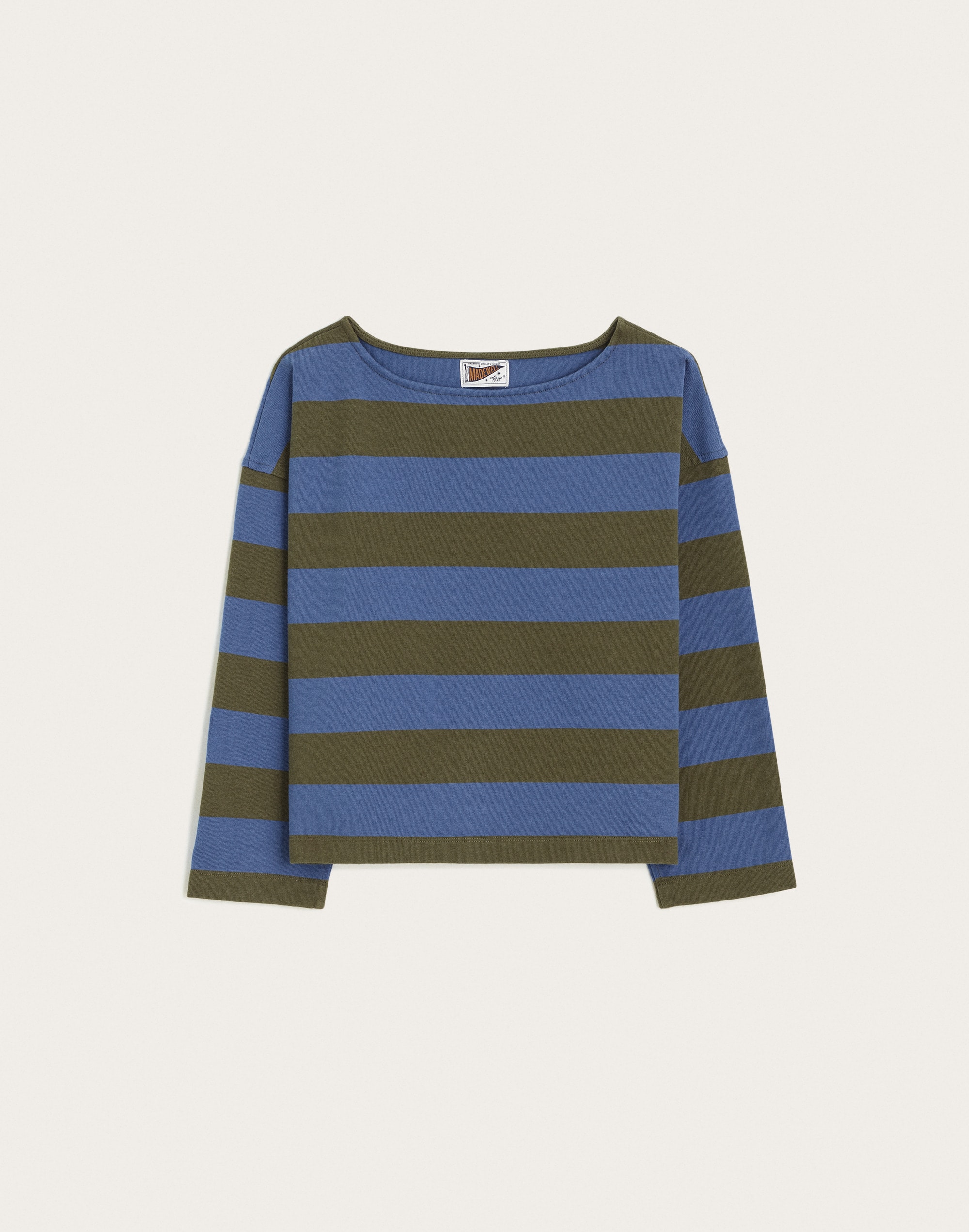 The Rugby Boatneck Long-Sleeve Tee in Club Cotton