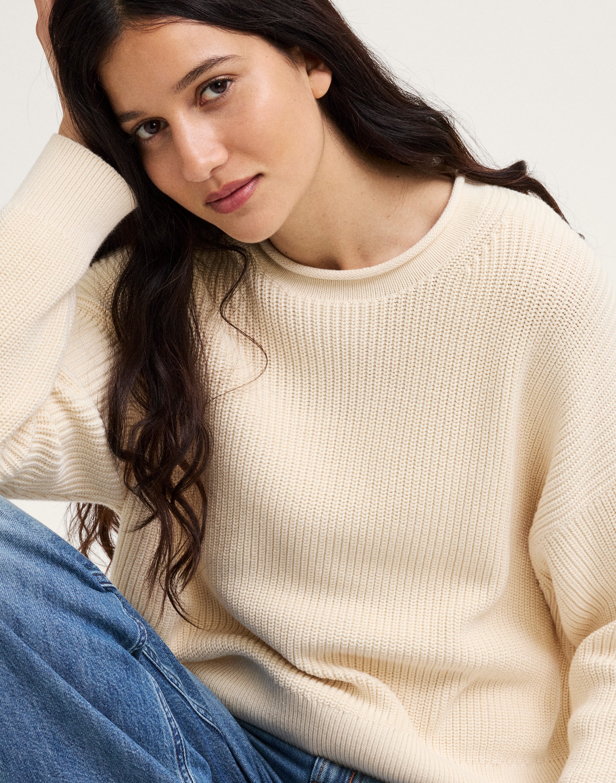 The Arden Crewneck Sweater in 100% Cotton