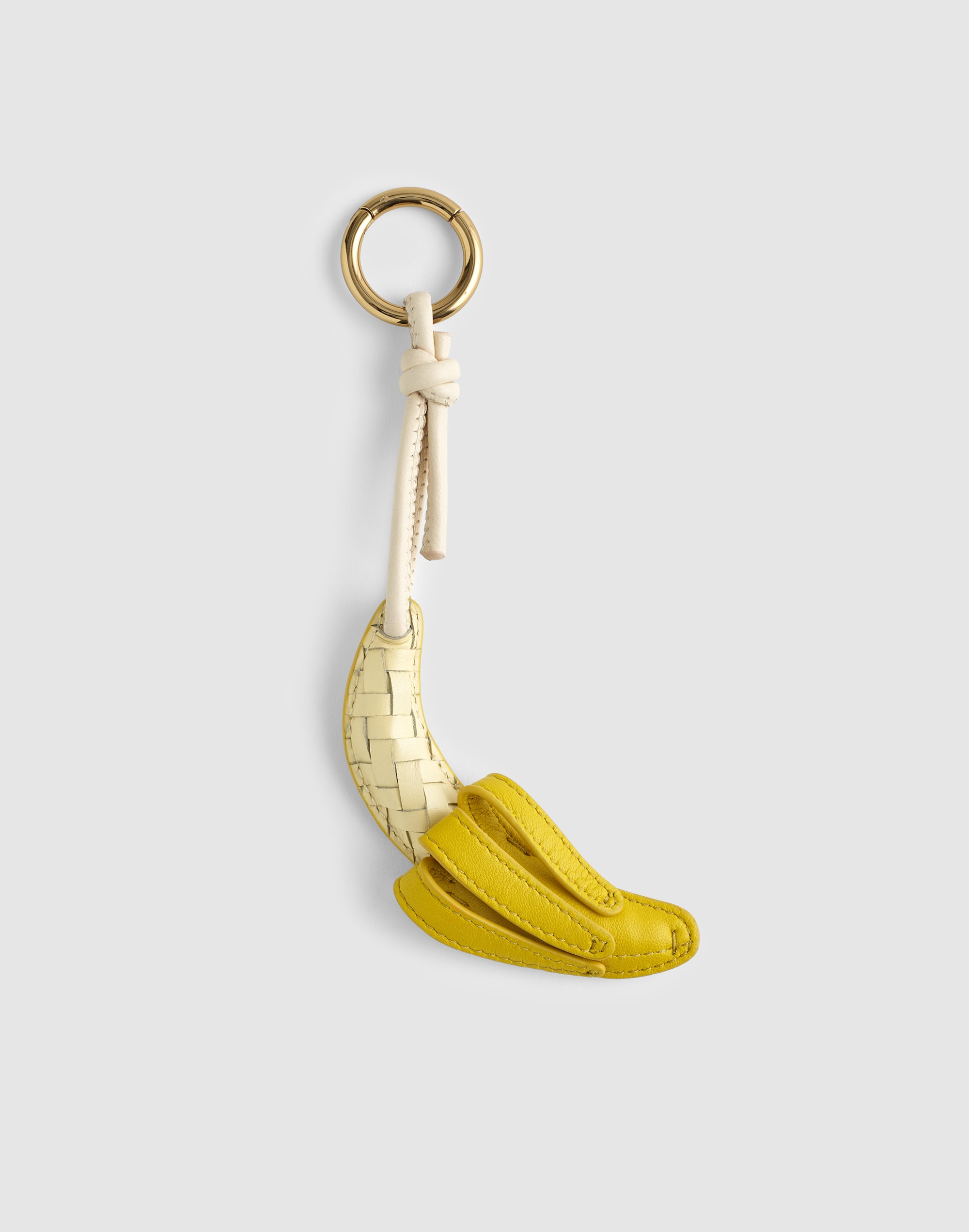 Madewell Woven Banana Bag Charm In Yellow