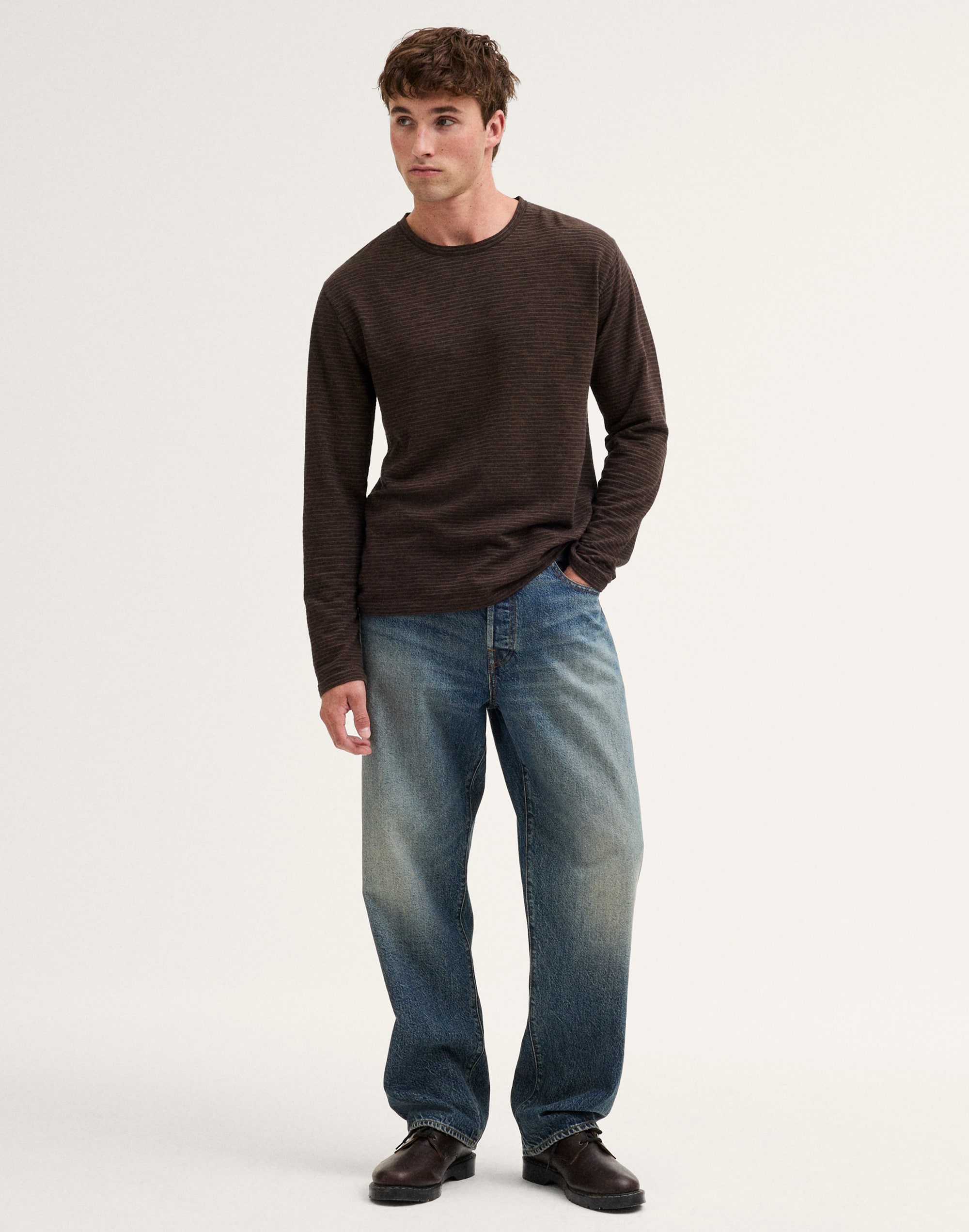Long-Sleeve Jacquard Tee