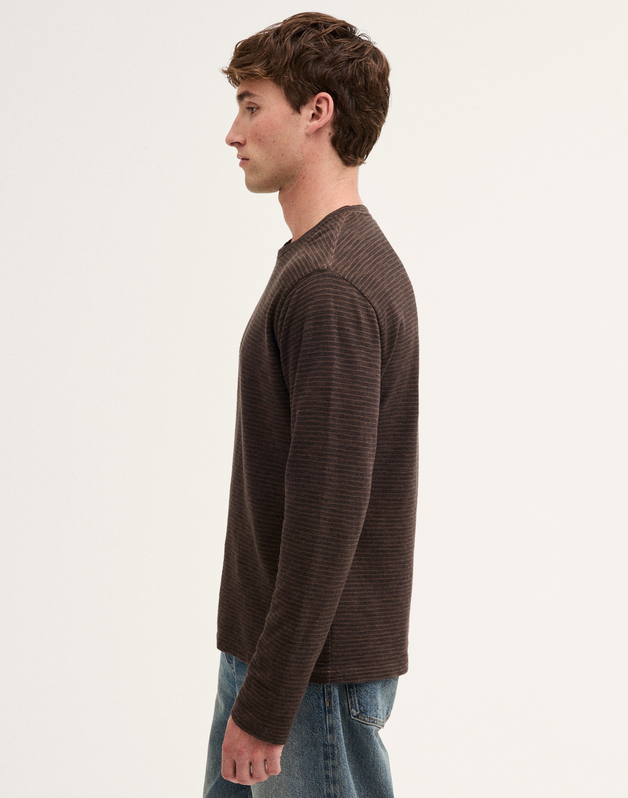 Long-Sleeve Jacquard Tee