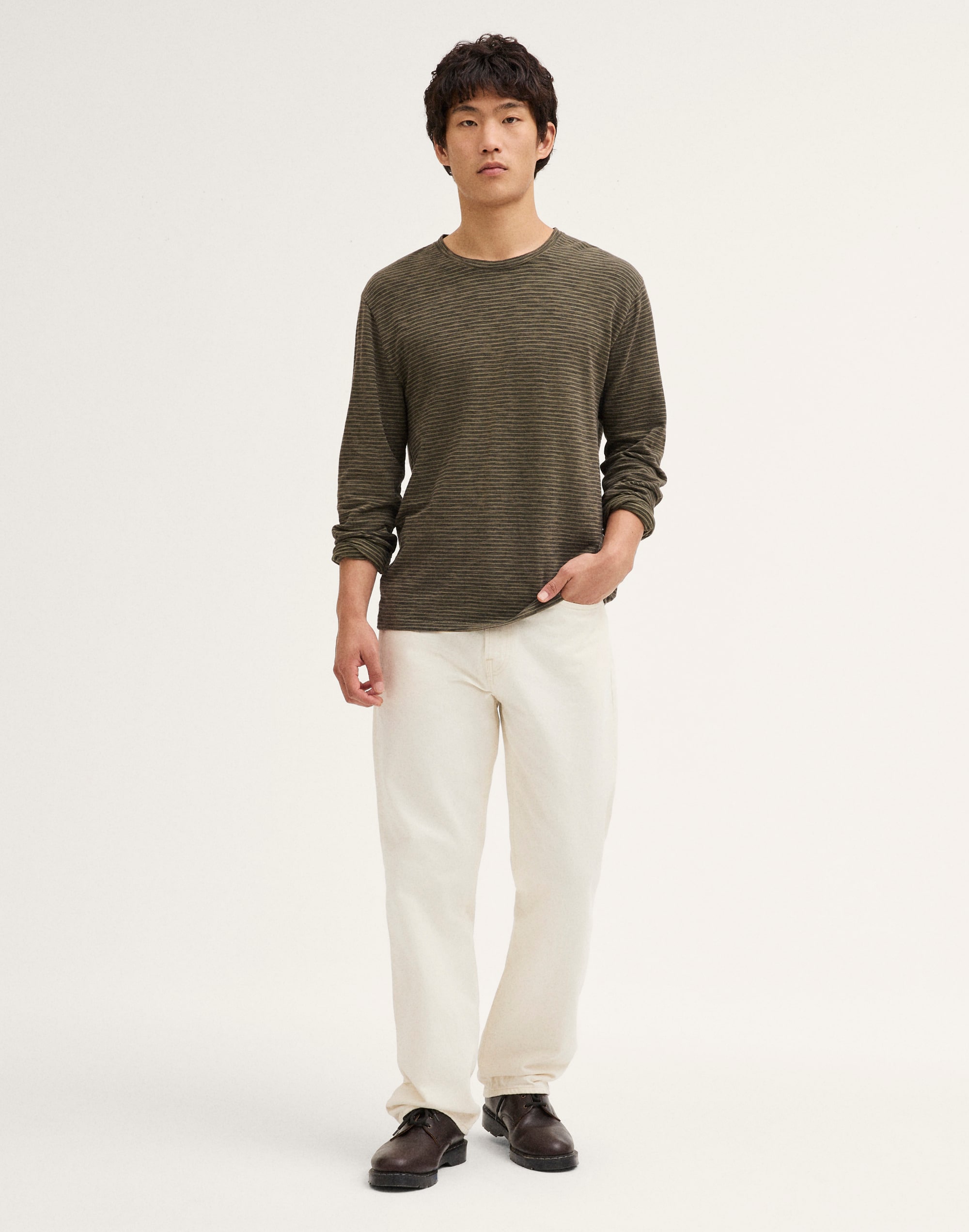 Long-Sleeve Jacquard Tee