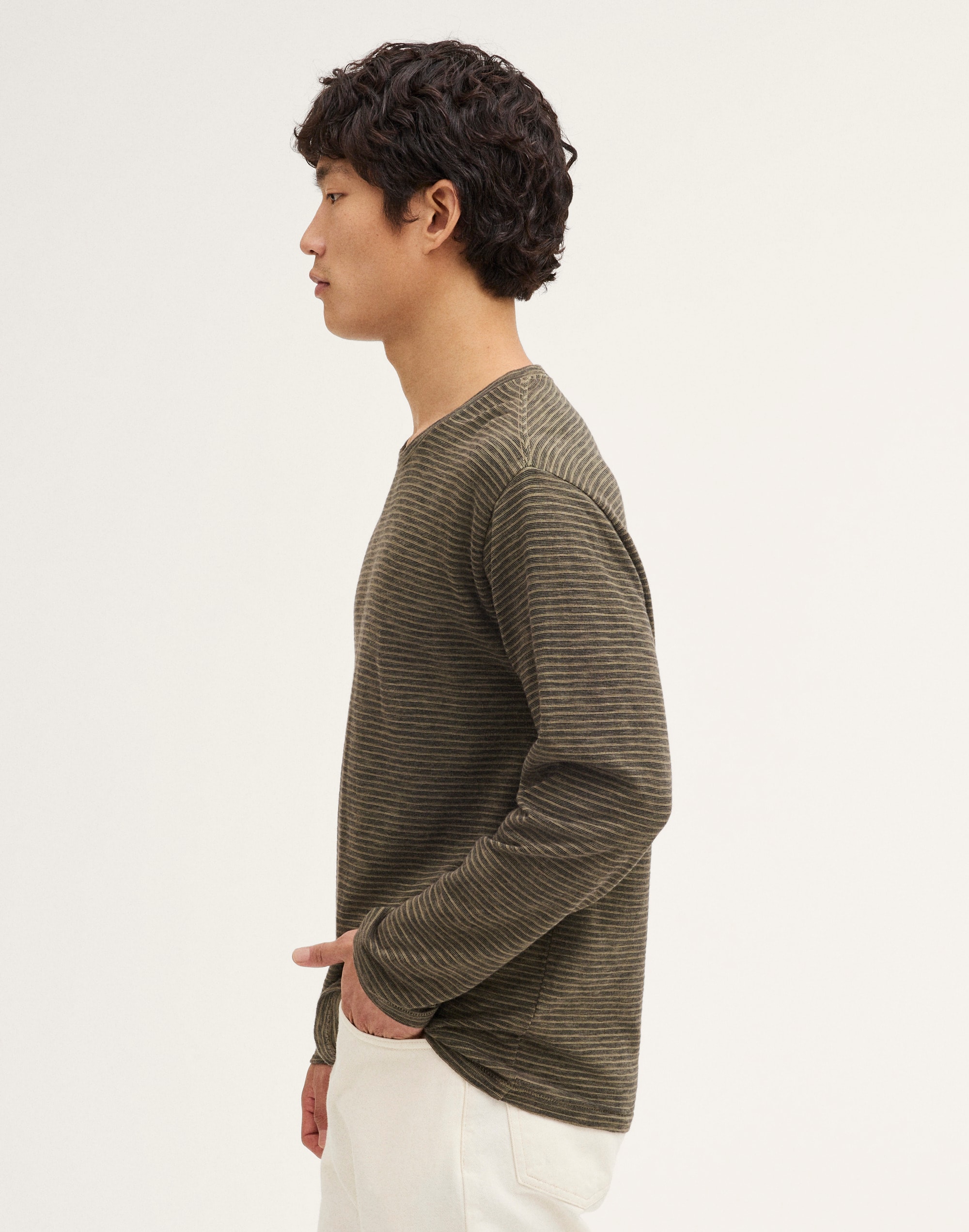 Long-Sleeve Jacquard Tee