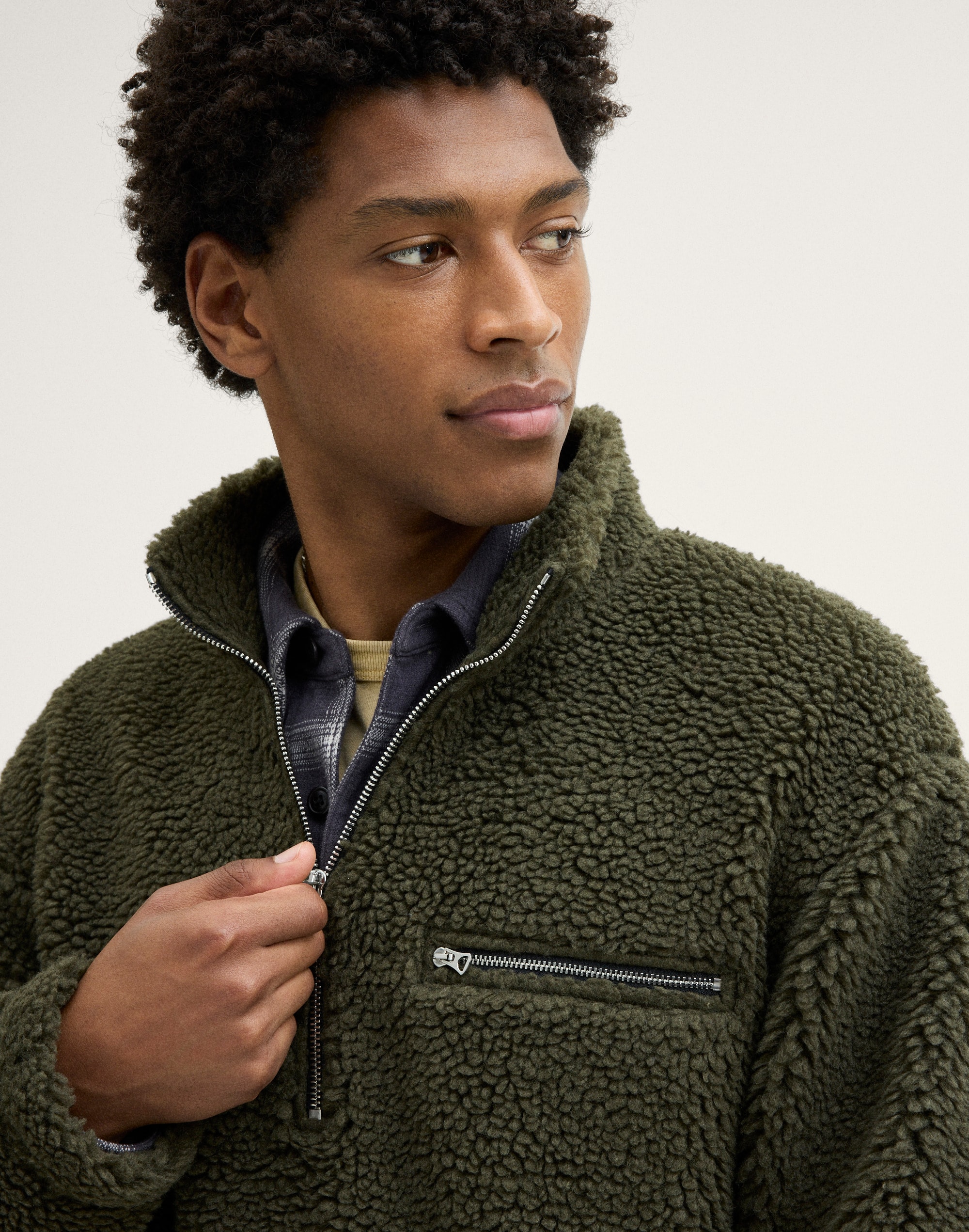 Pile-Fleece Pullover