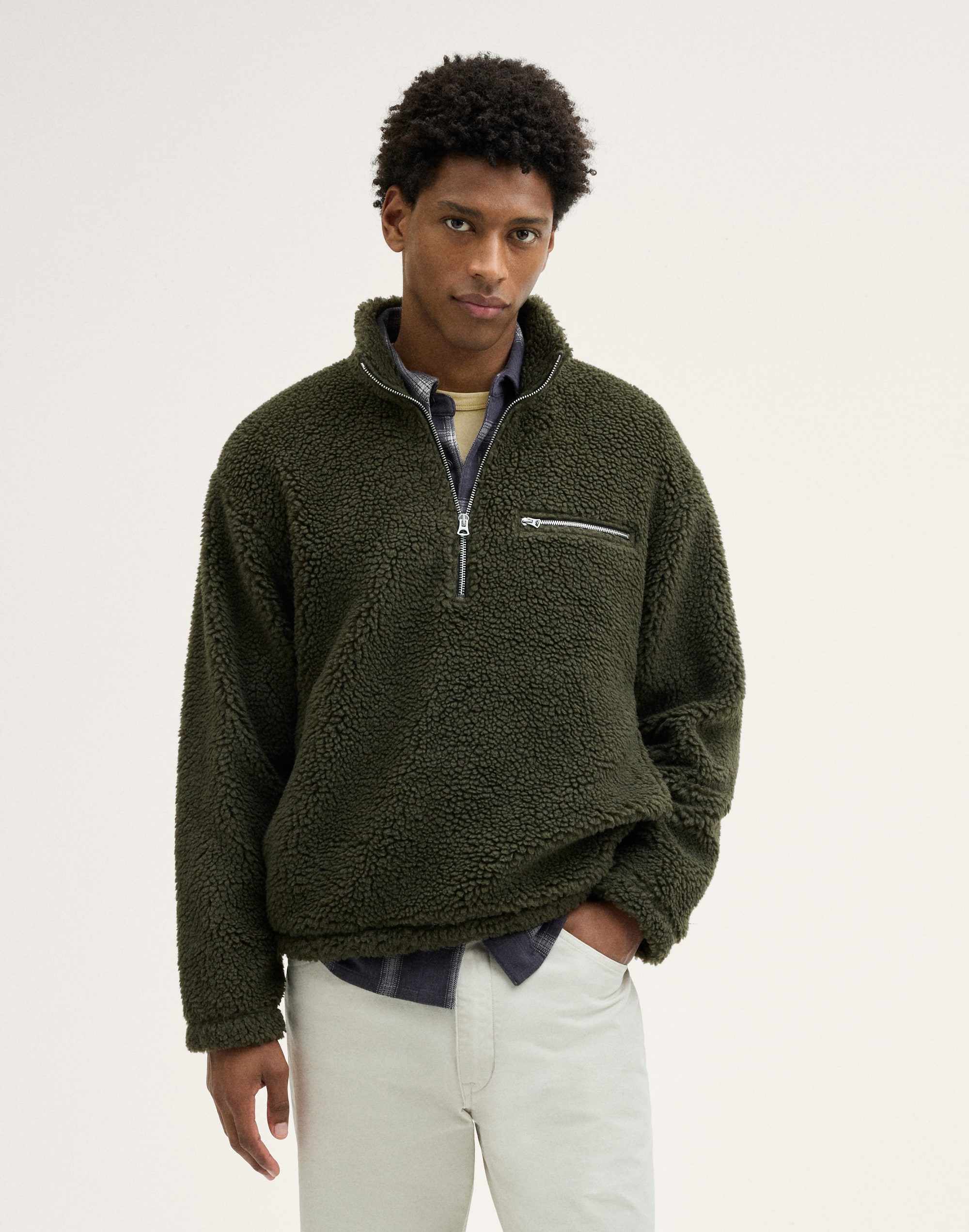 Pile-Fleece Pullover