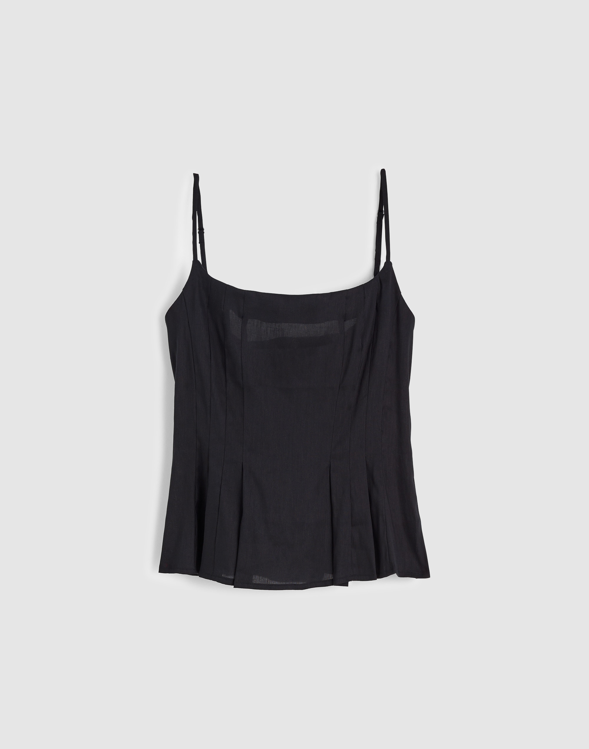 Darted Peplum Cami Top