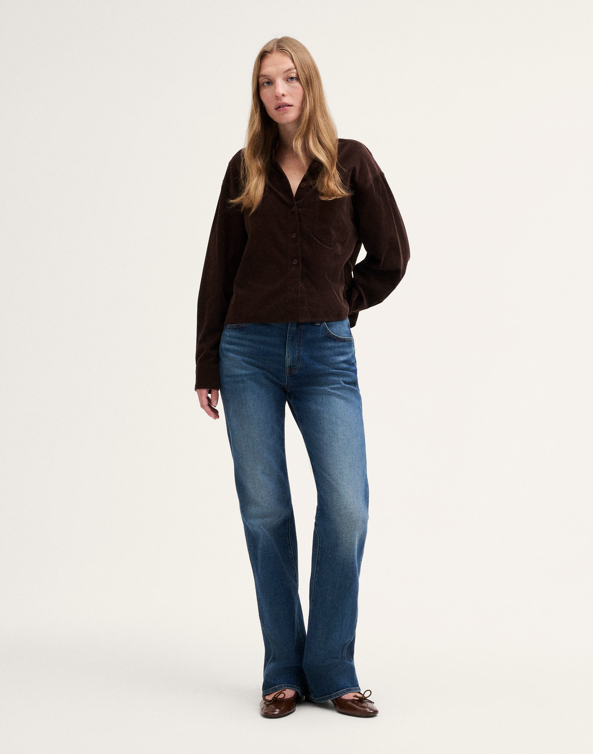 The Boxy Easy Shirt in Corduroy