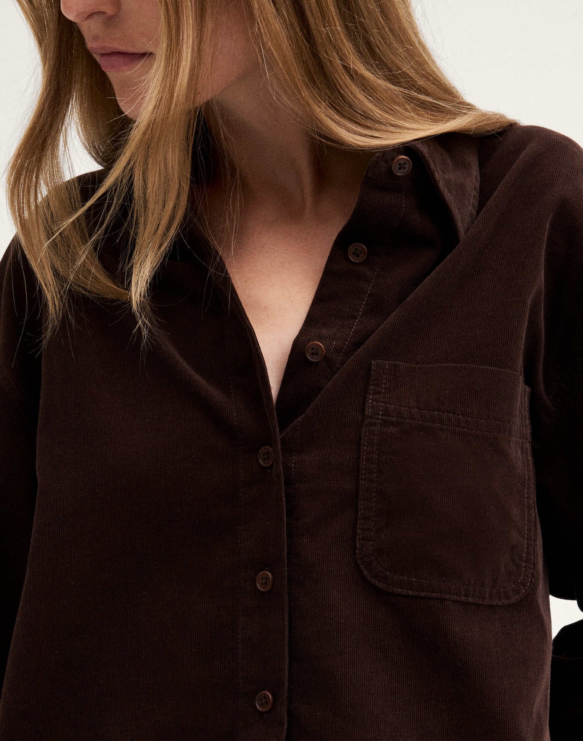 The Boxy Easy Shirt in Corduroy