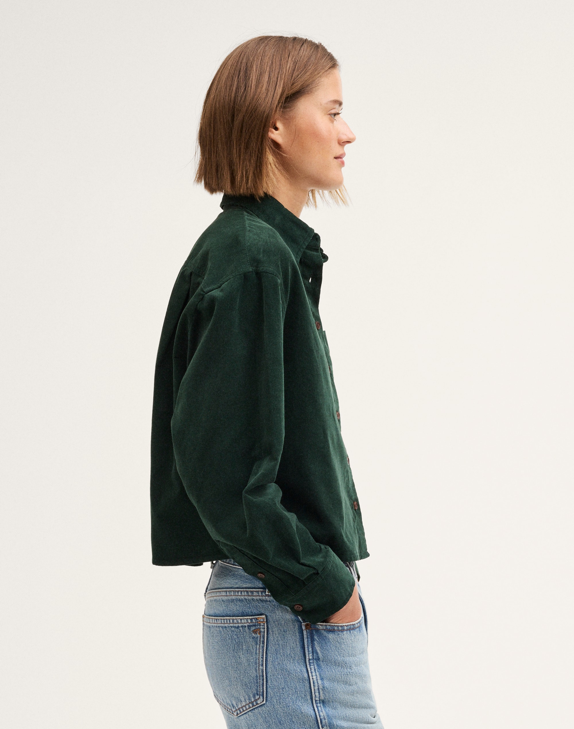 The Boxy Easy Shirt in 100% Cotton Corduroy