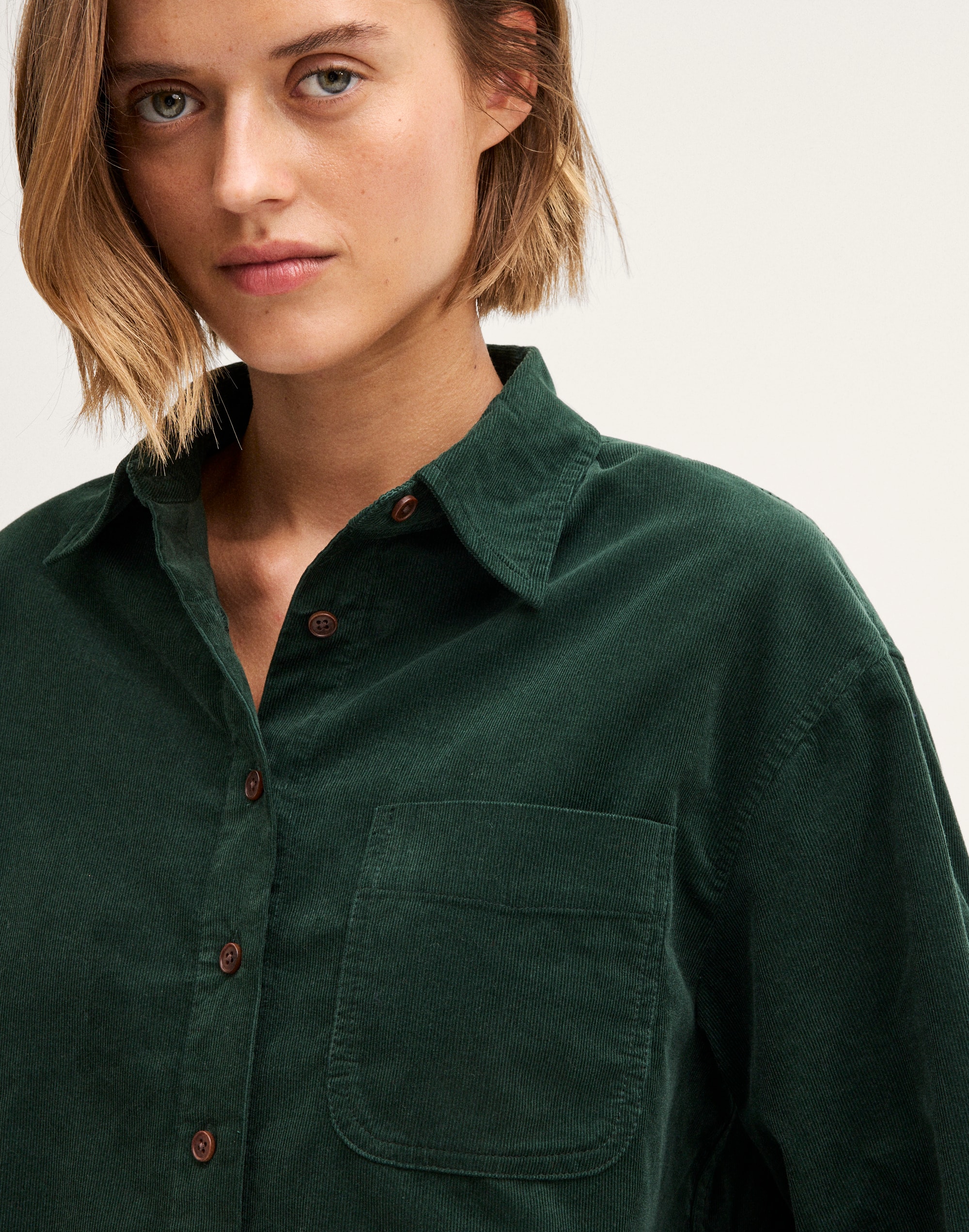 The Boxy Easy Shirt in 100% Cotton Corduroy