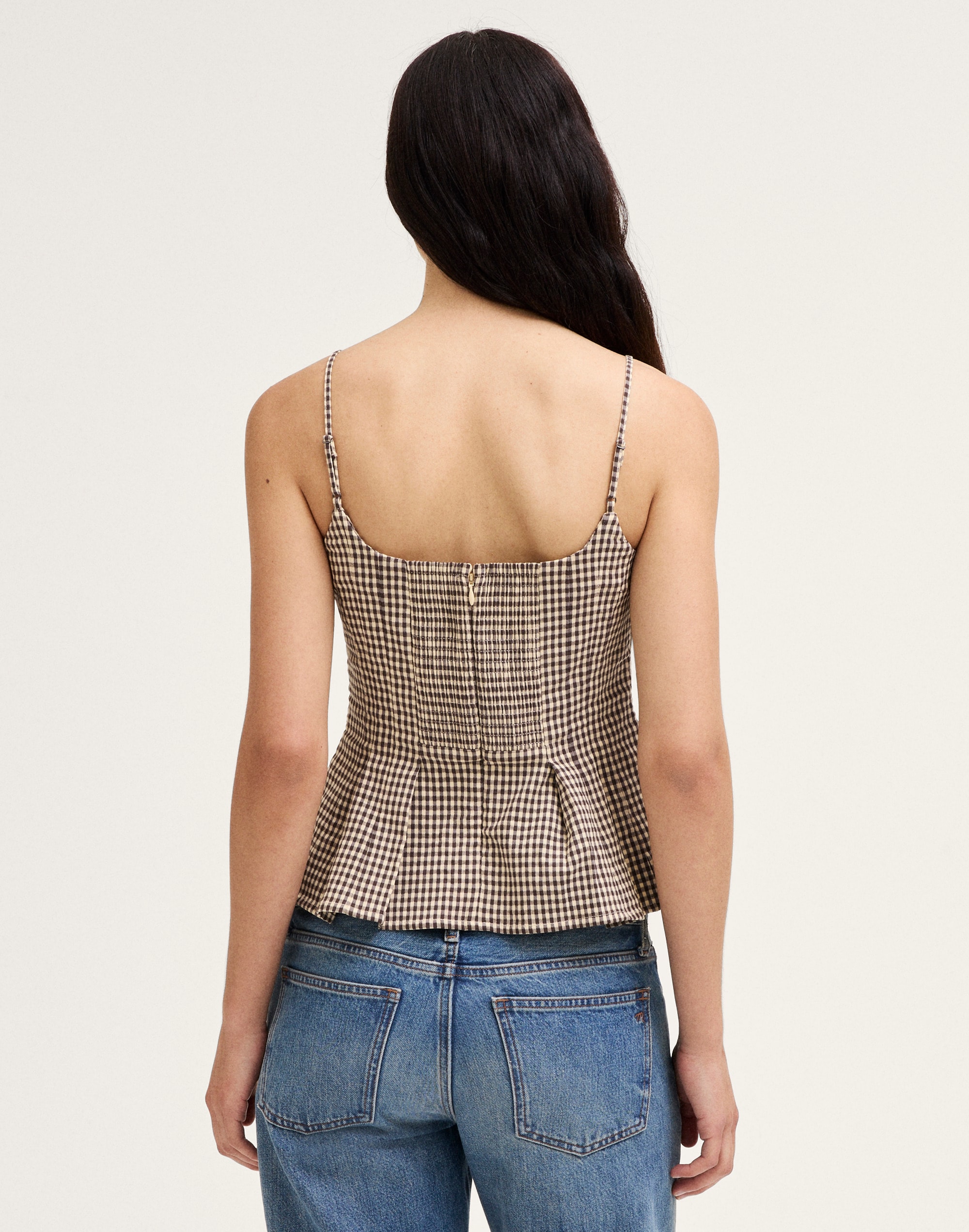 Darted Peplum Cami Top
