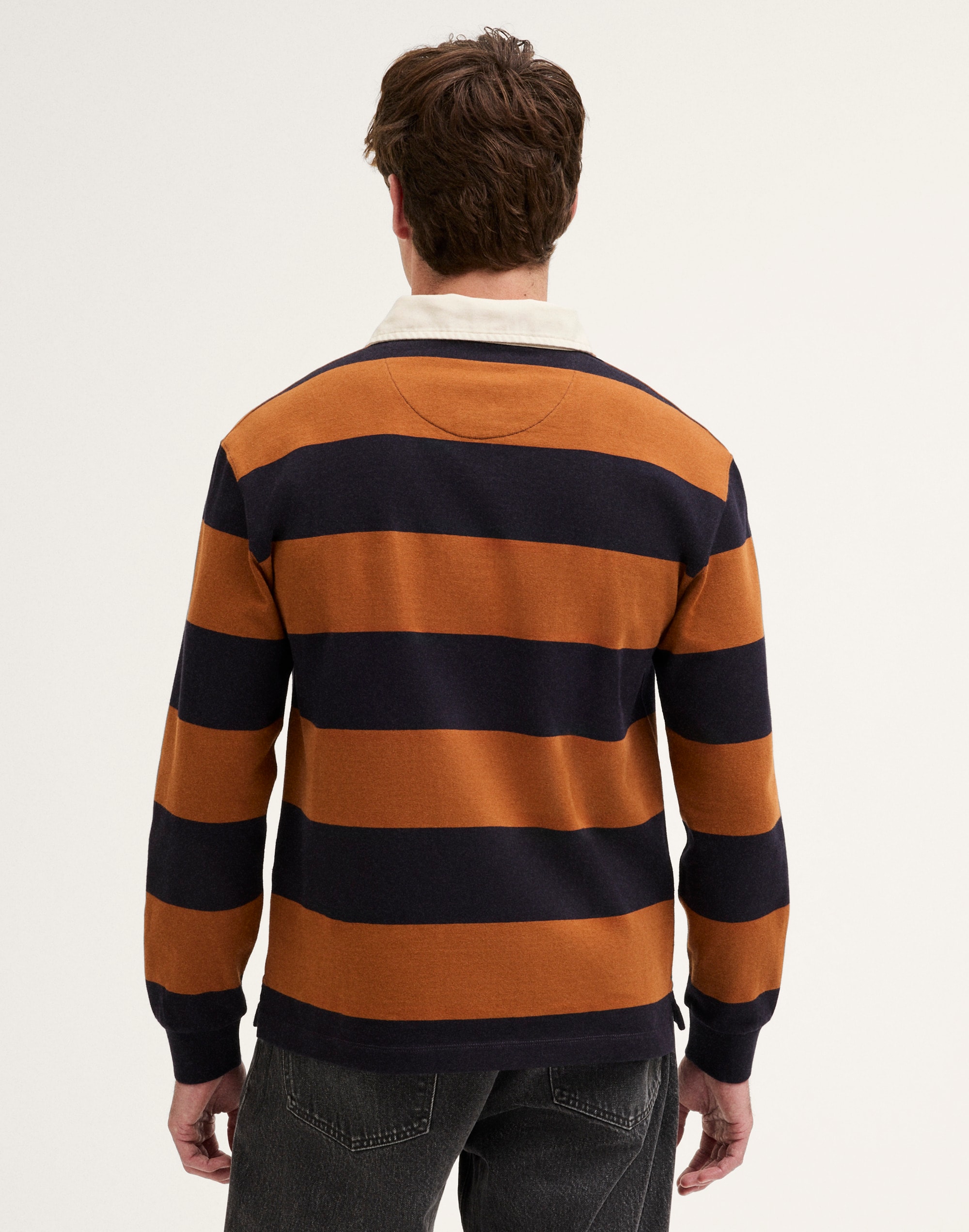 Long-Sleeve Boxy Polo Shirt