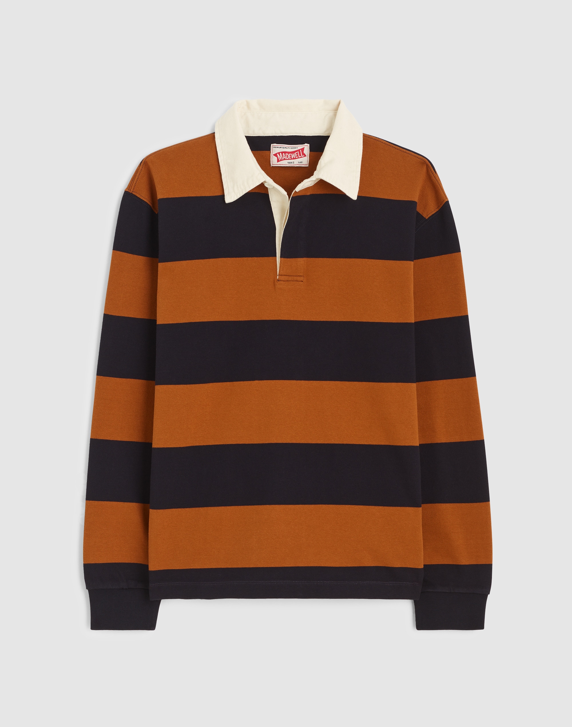 Long-Sleeve Boxy Polo Shirt