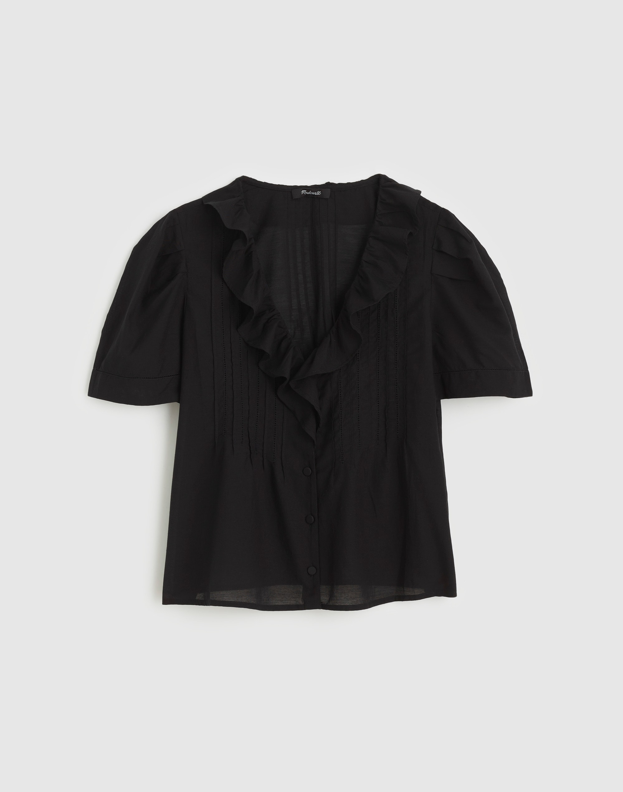 Ruffled Pintuck Top