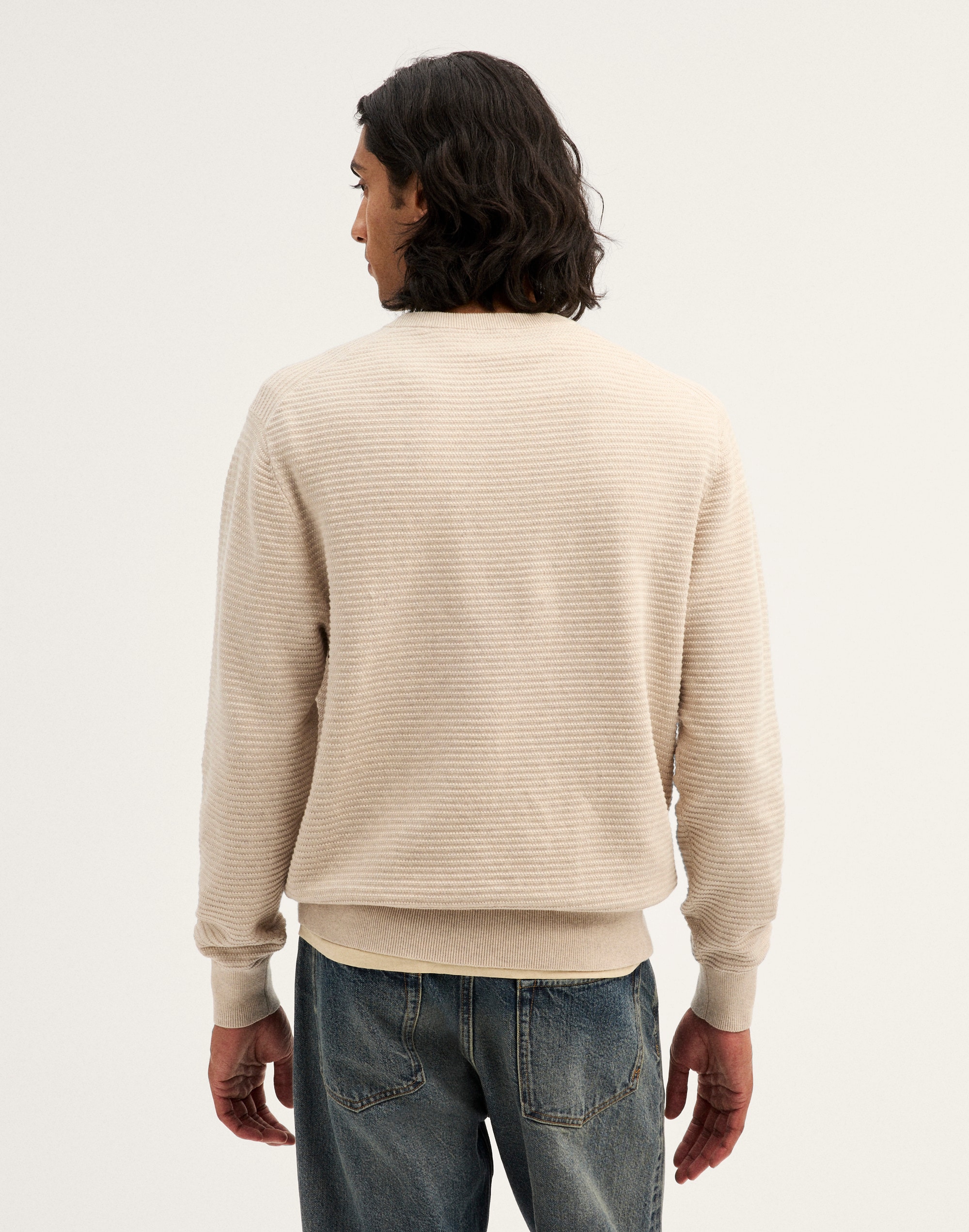 Ribbed Crewneck Sweater
