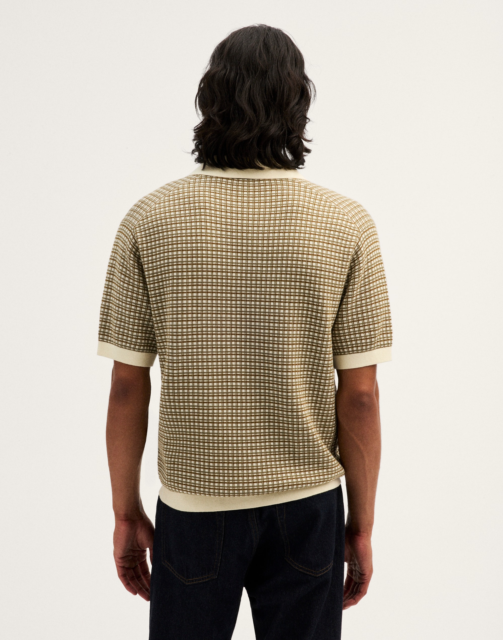 Johnny-Collar Polo Shirt