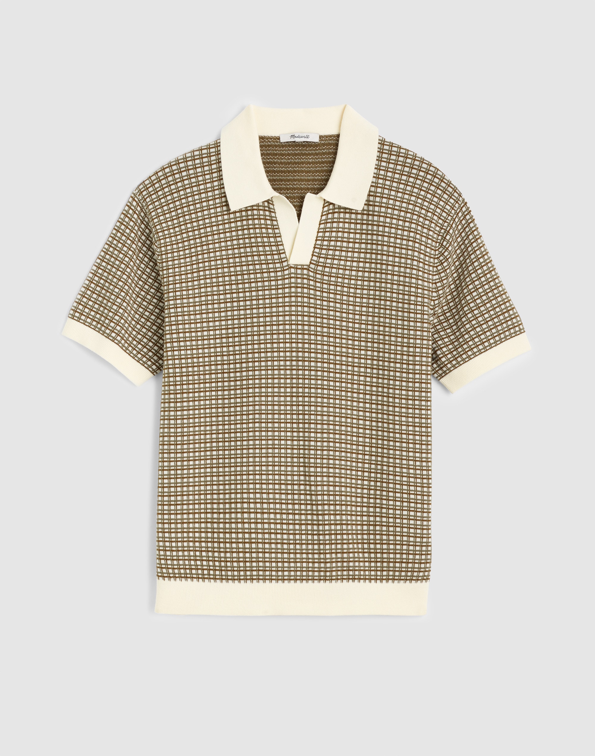 Johnny-Collar Polo Shirt