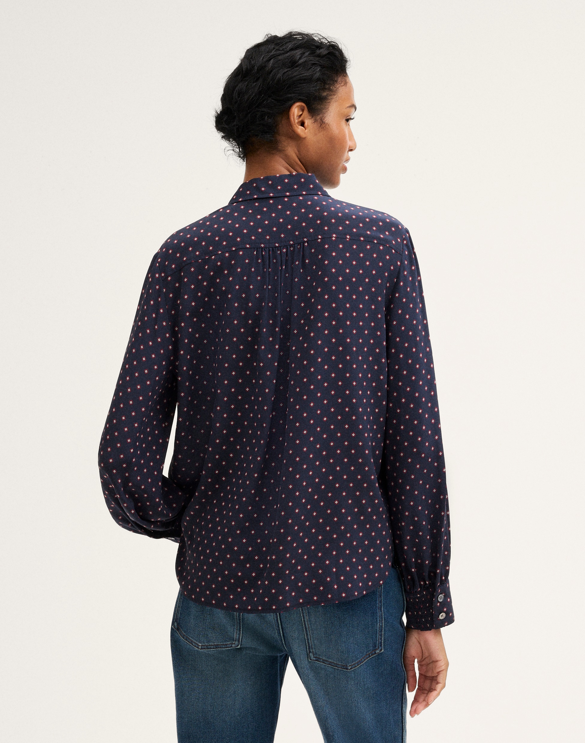 Silk Button-Up Shirt