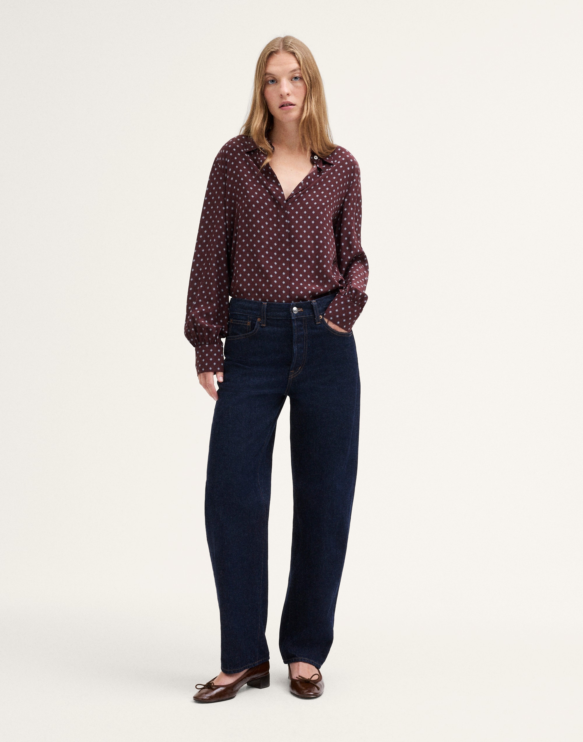 Silk Button-Up Shirt