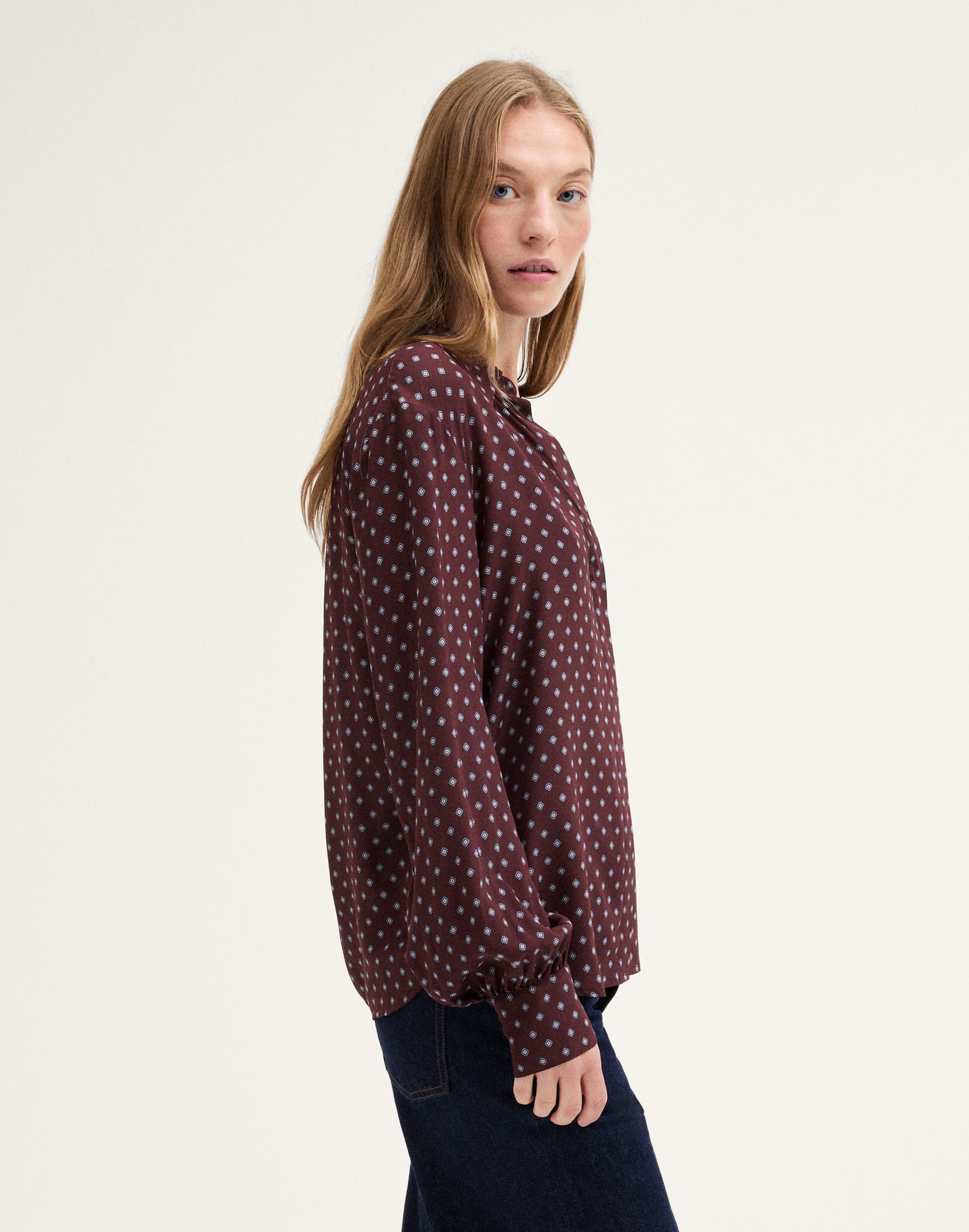 Silk Button-Up Shirt