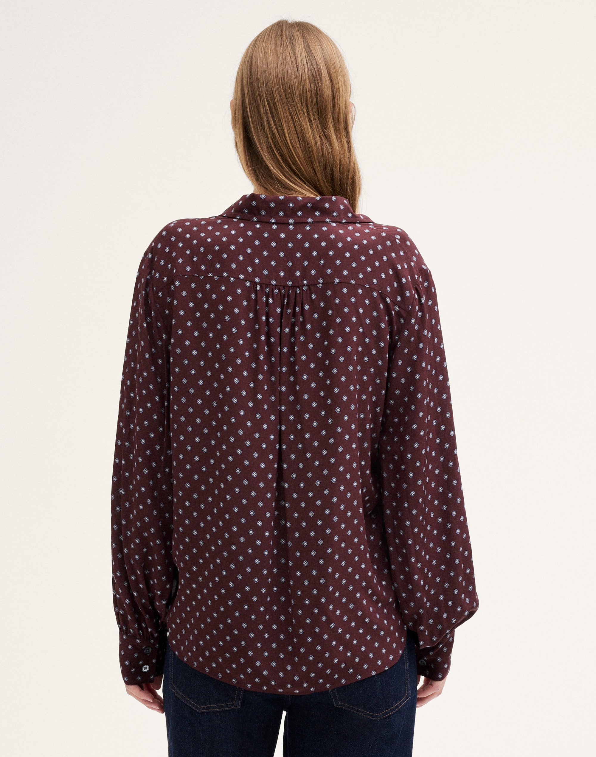 Silk Button-Up Shirt