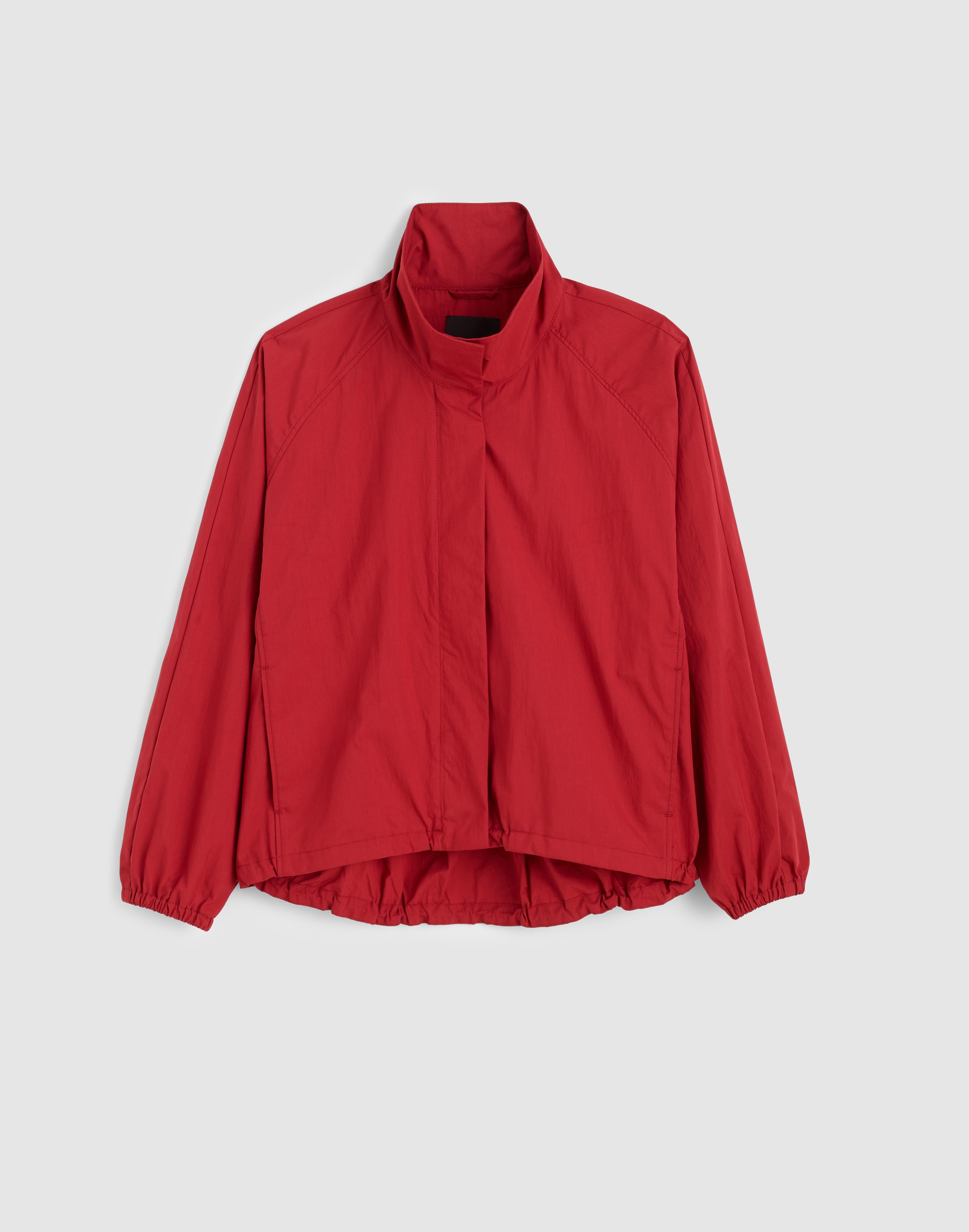 Funnel-Neck Windbreaker Jacket