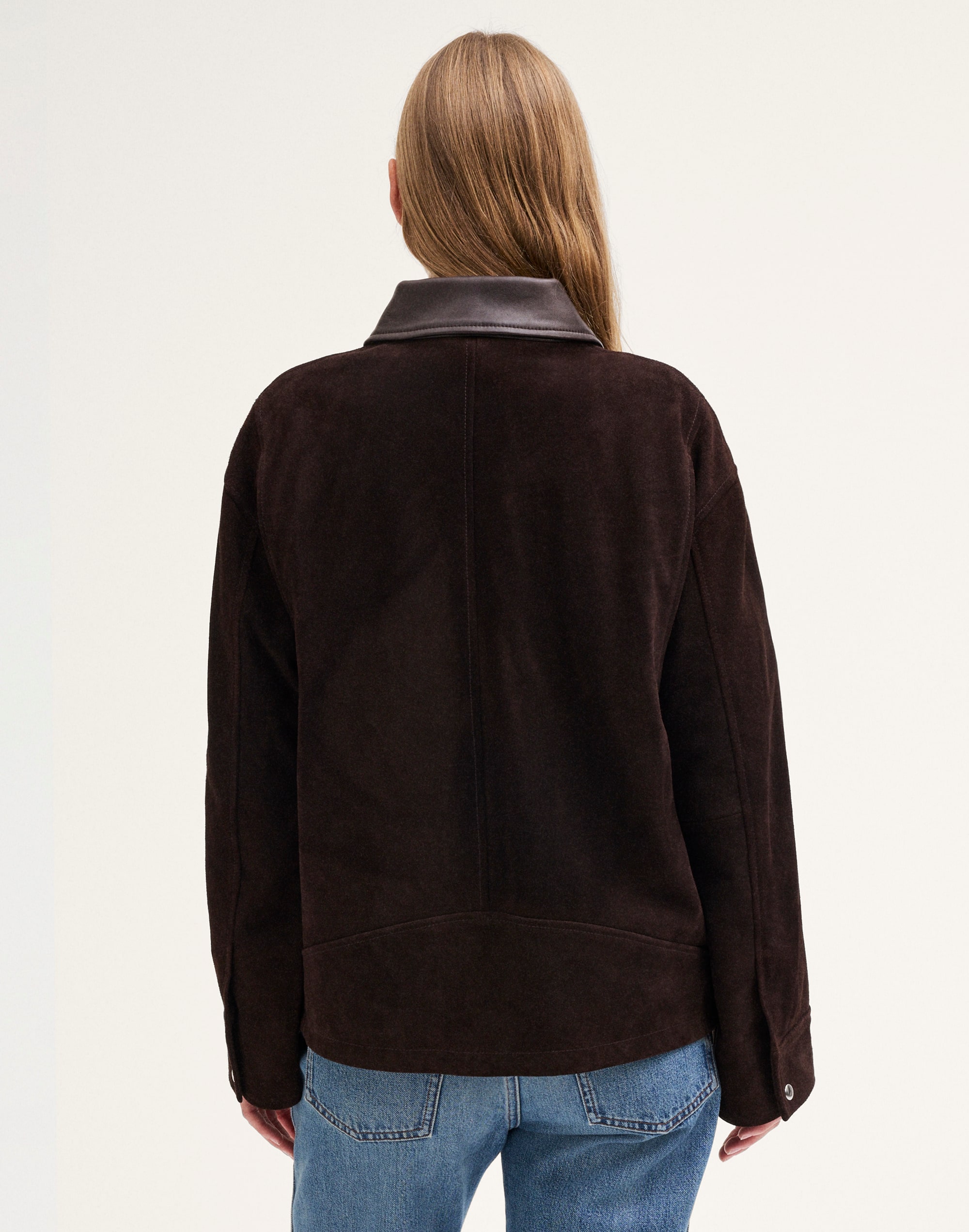 Patch-Pocket Jacket in Suede