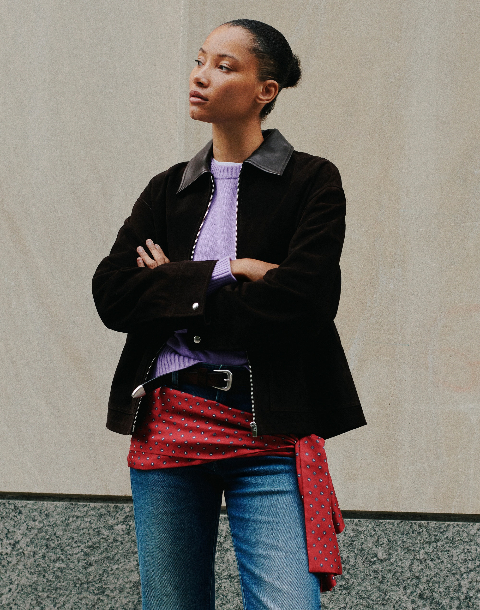 Patch-Pocket Jacket in Suede by Madewell